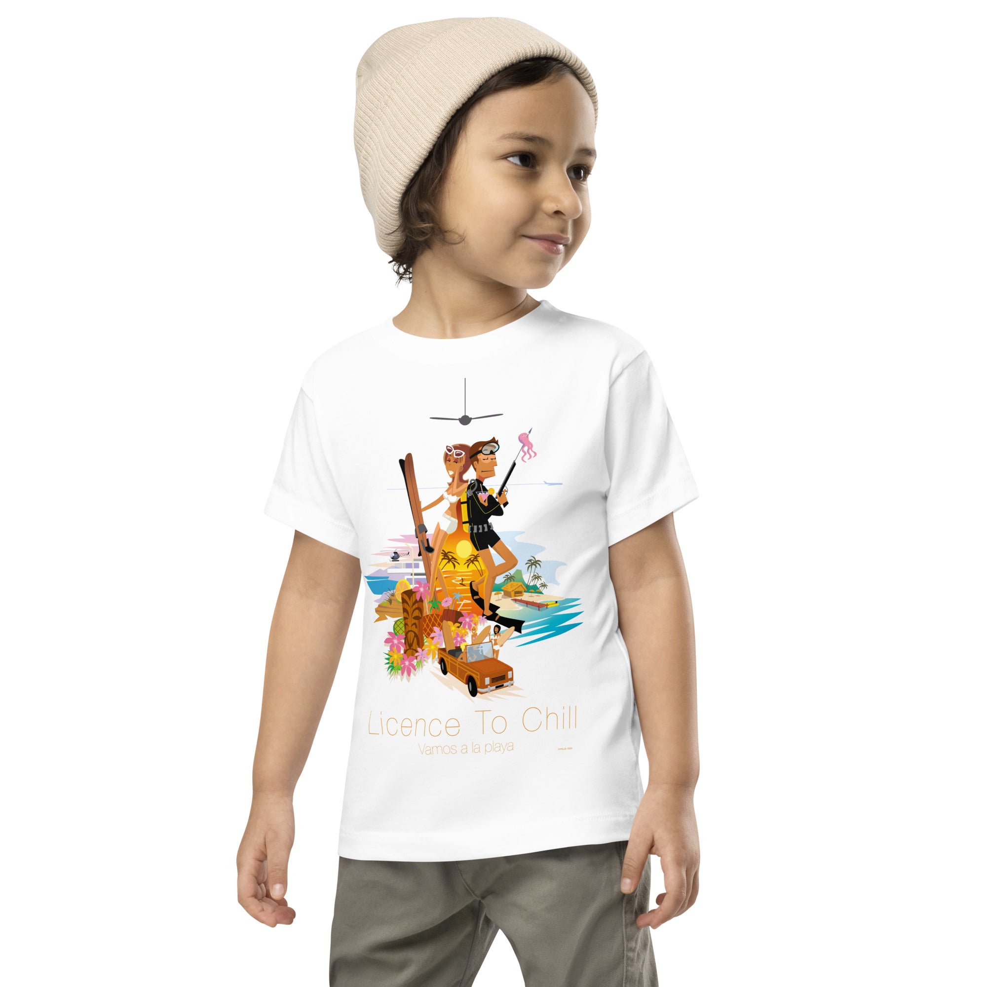 Toddler T-shirt License to Chill Vamos a la Playa