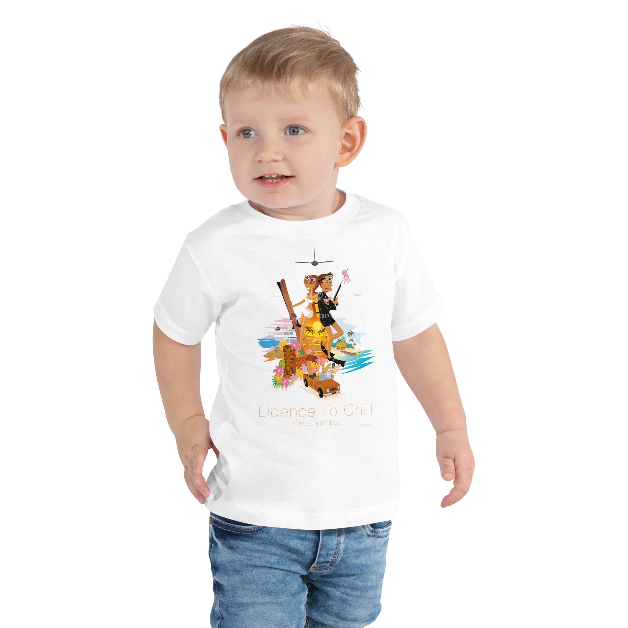 Toddler T-shirt License to Chill Vamos a la Playa