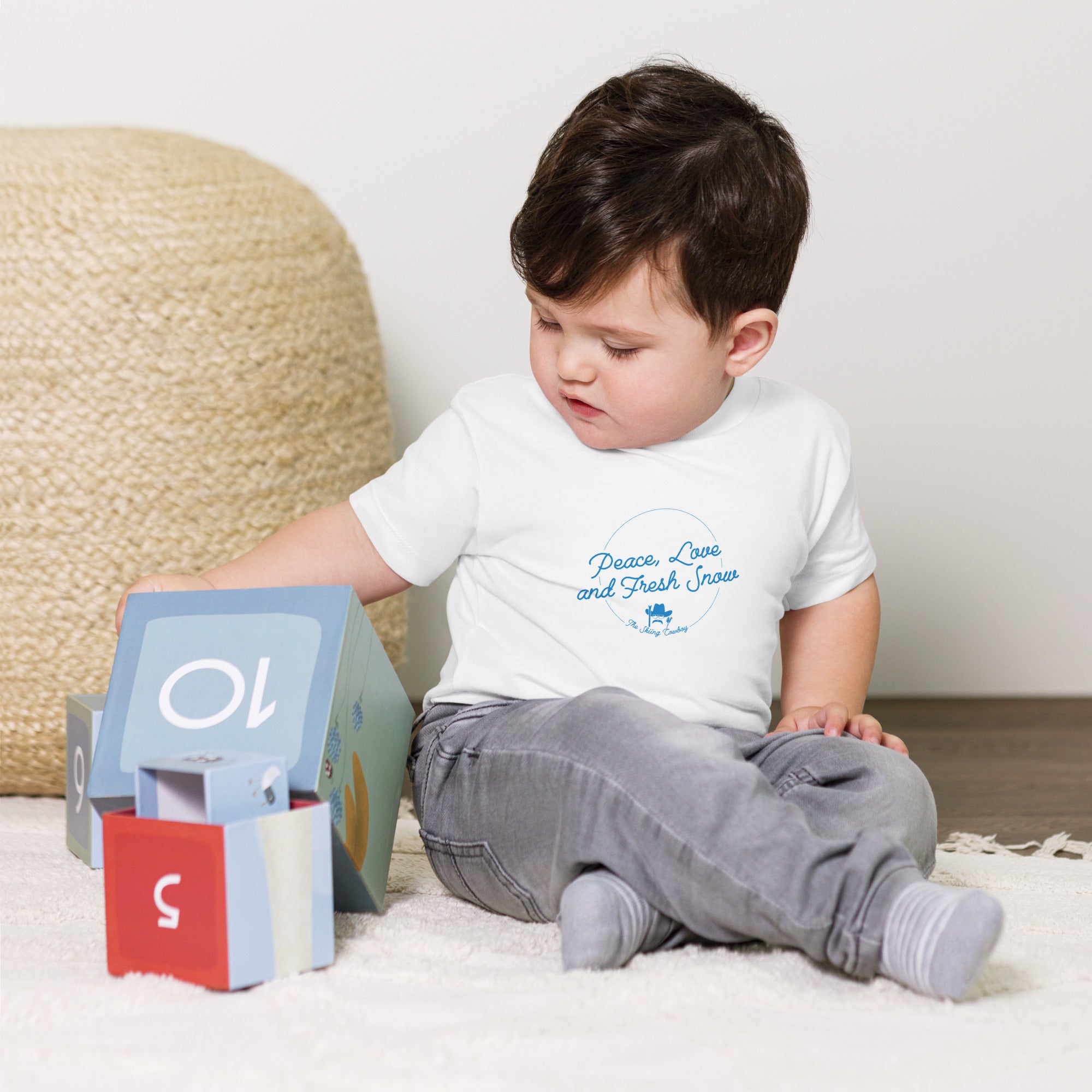 Toddler T-shirt Peace, Love and Fresh Snow