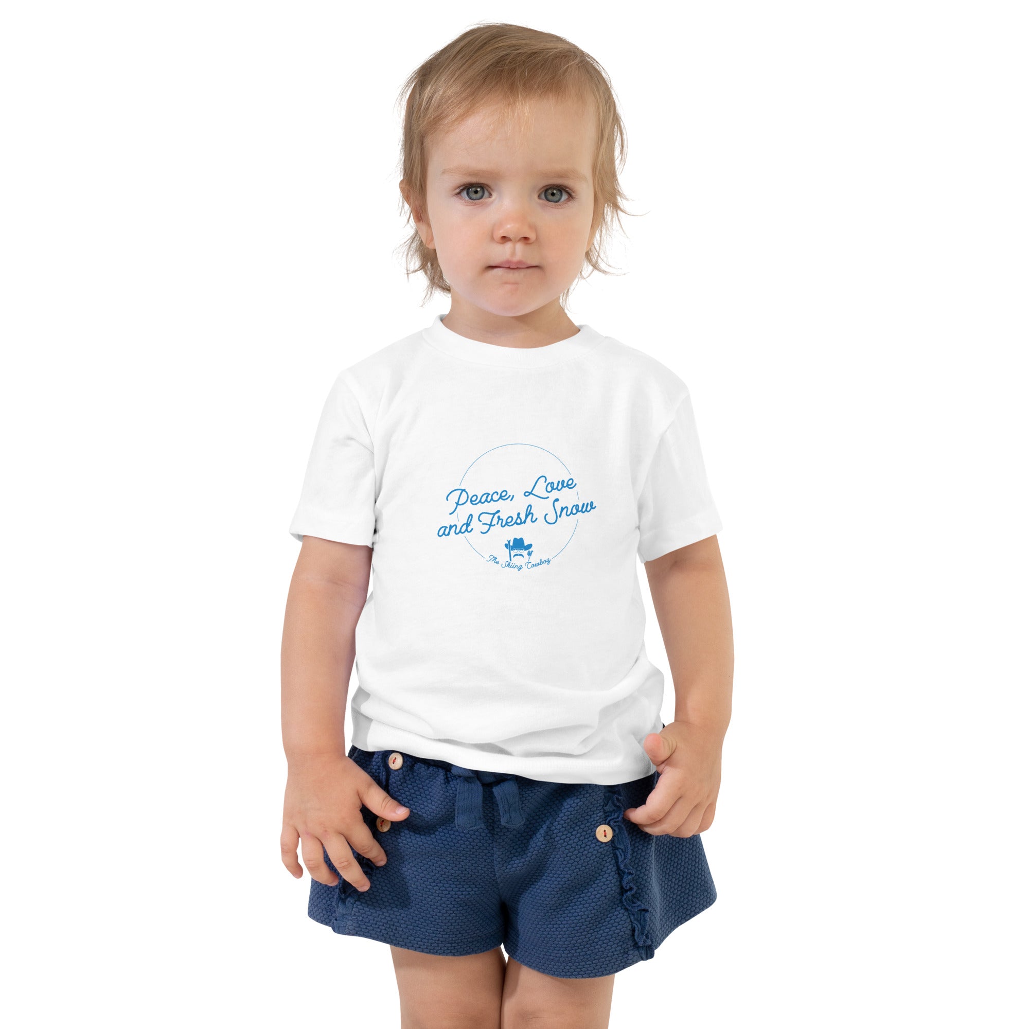 T-shirt pour enfant en bas âge Peace, Love and Fresh Snow