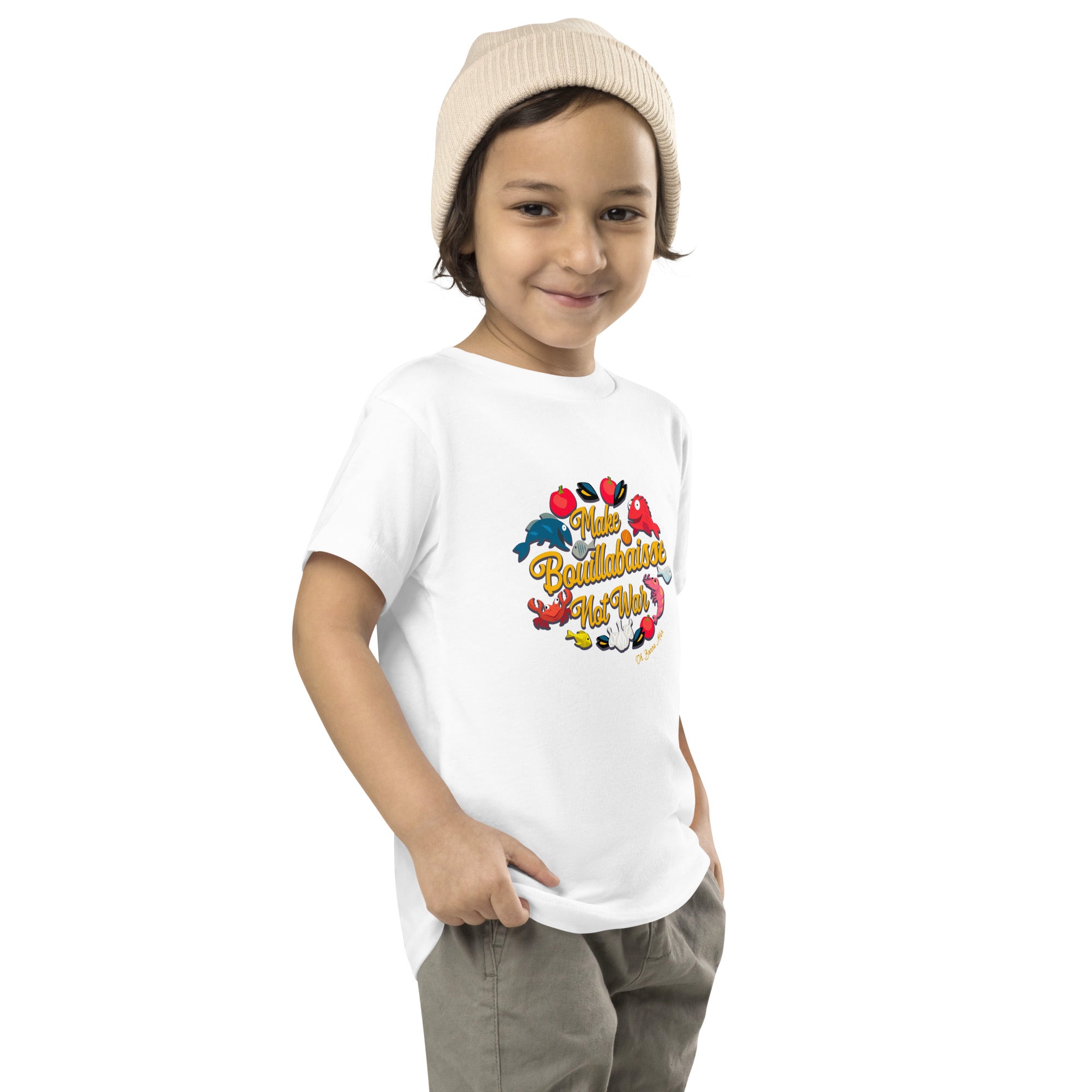 T-shirt pour enfant en bas âge Make Bouillabaisse Not War