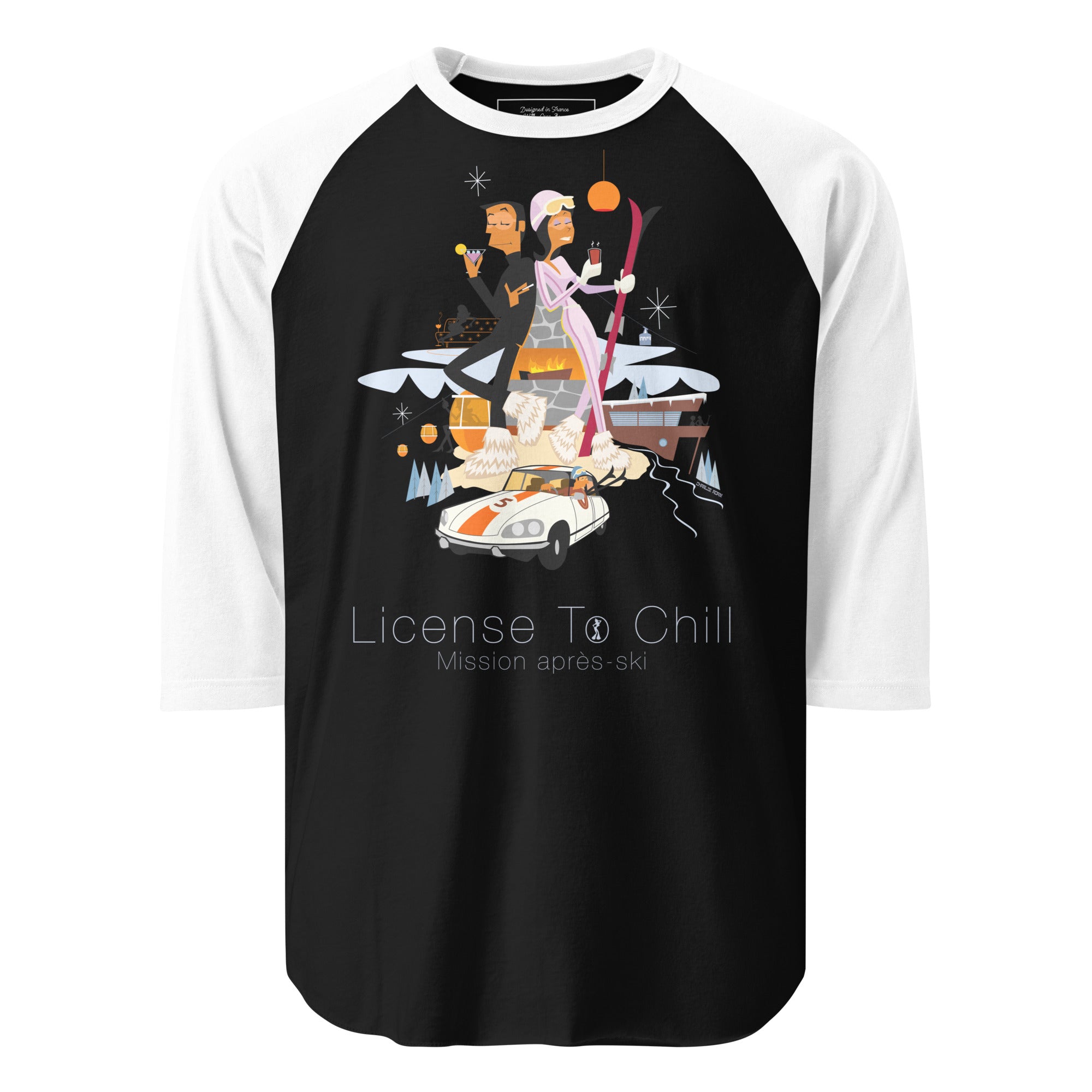 3/4 sleeve raglan t-shirt License To Chill Mission Après-Ski