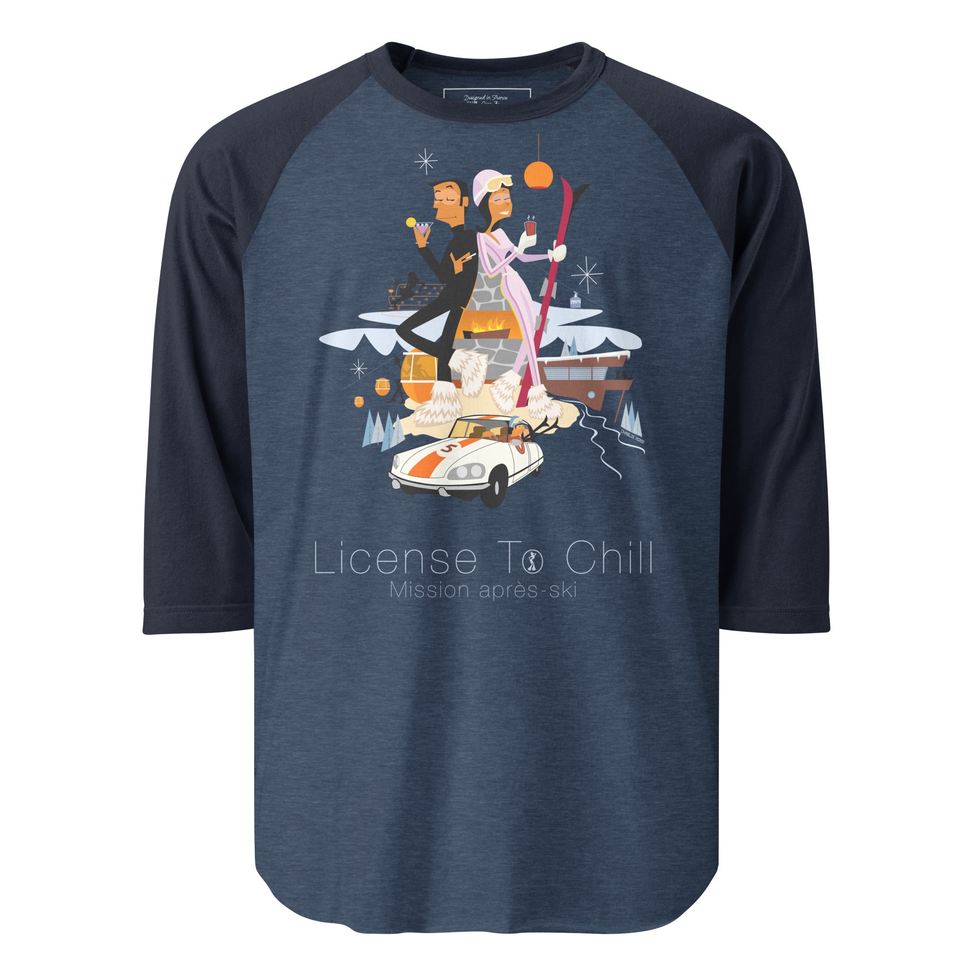 3/4 sleeve raglan t-shirt License To Chill Mission Après-Ski