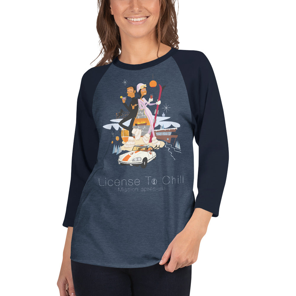 3/4 sleeve raglan t-shirt License To Chill Mission Après-Ski