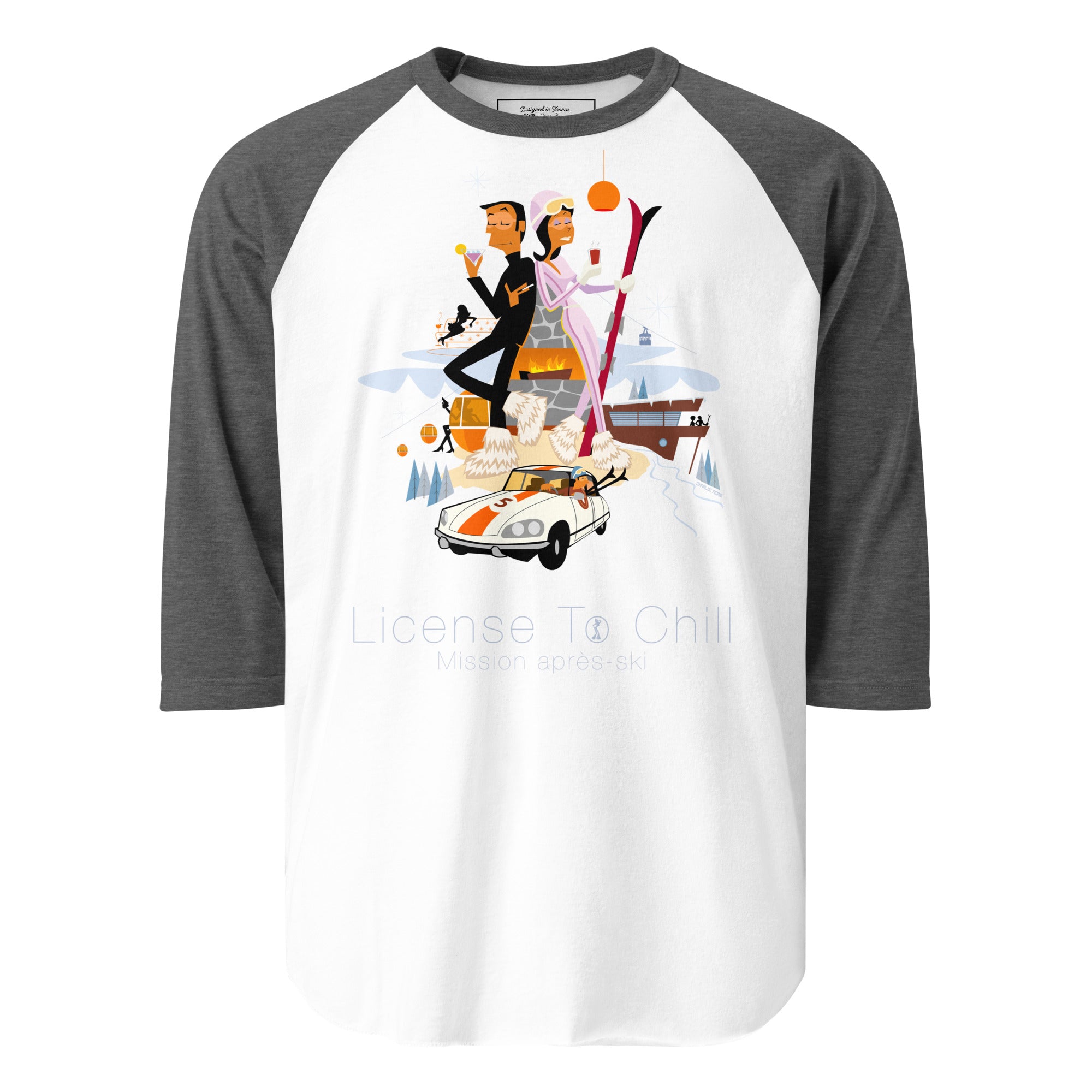 3/4 sleeve raglan t-shirt License To Chill Mission Après-Ski