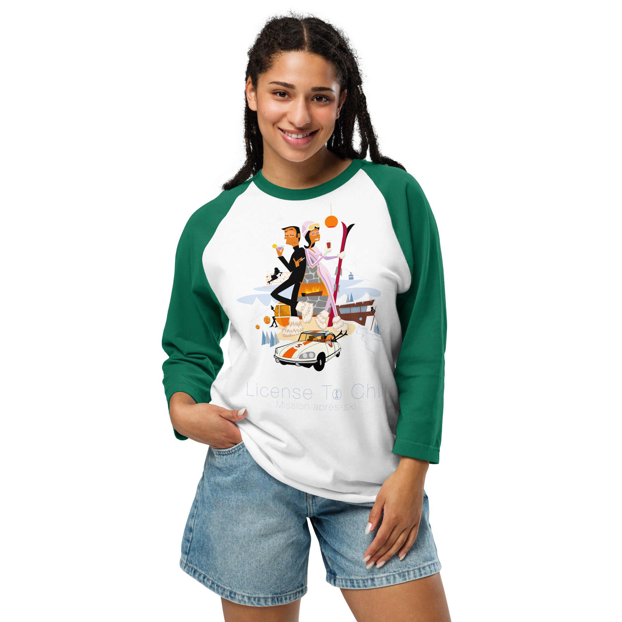 3/4 sleeve raglan t-shirt License To Chill Mission Après-Ski