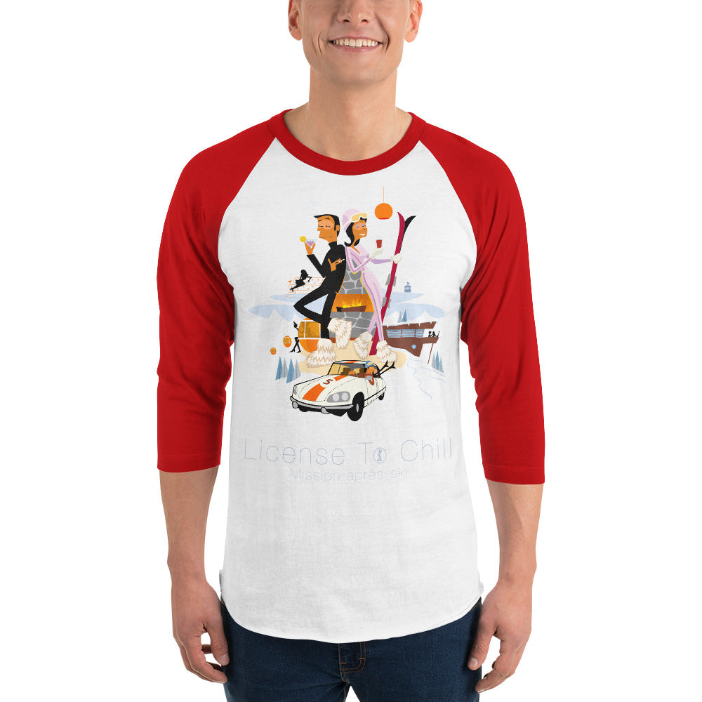 3/4 sleeve raglan t-shirt License To Chill Mission Après-Ski