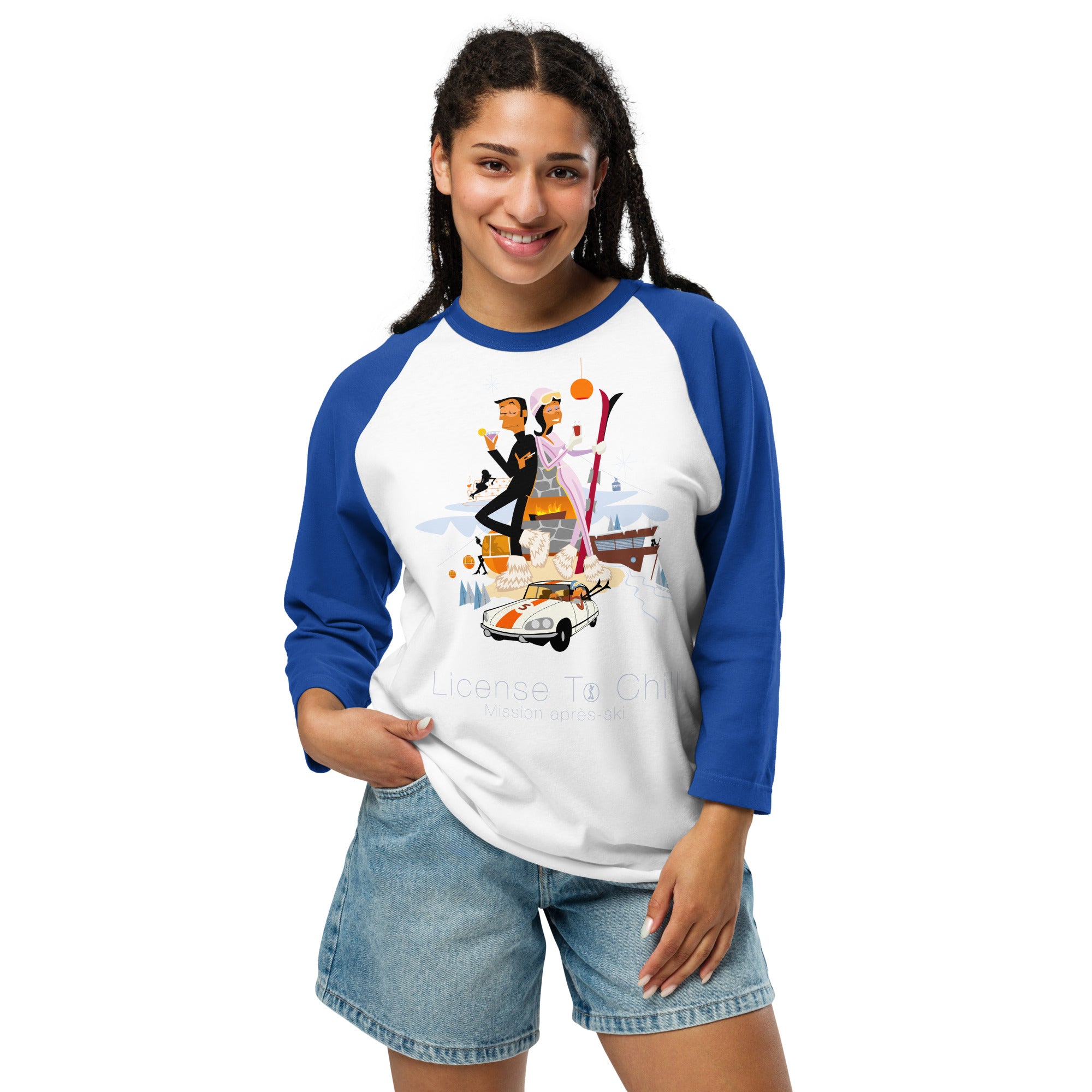 3/4 sleeve raglan t-shirt License To Chill Mission Après-Ski