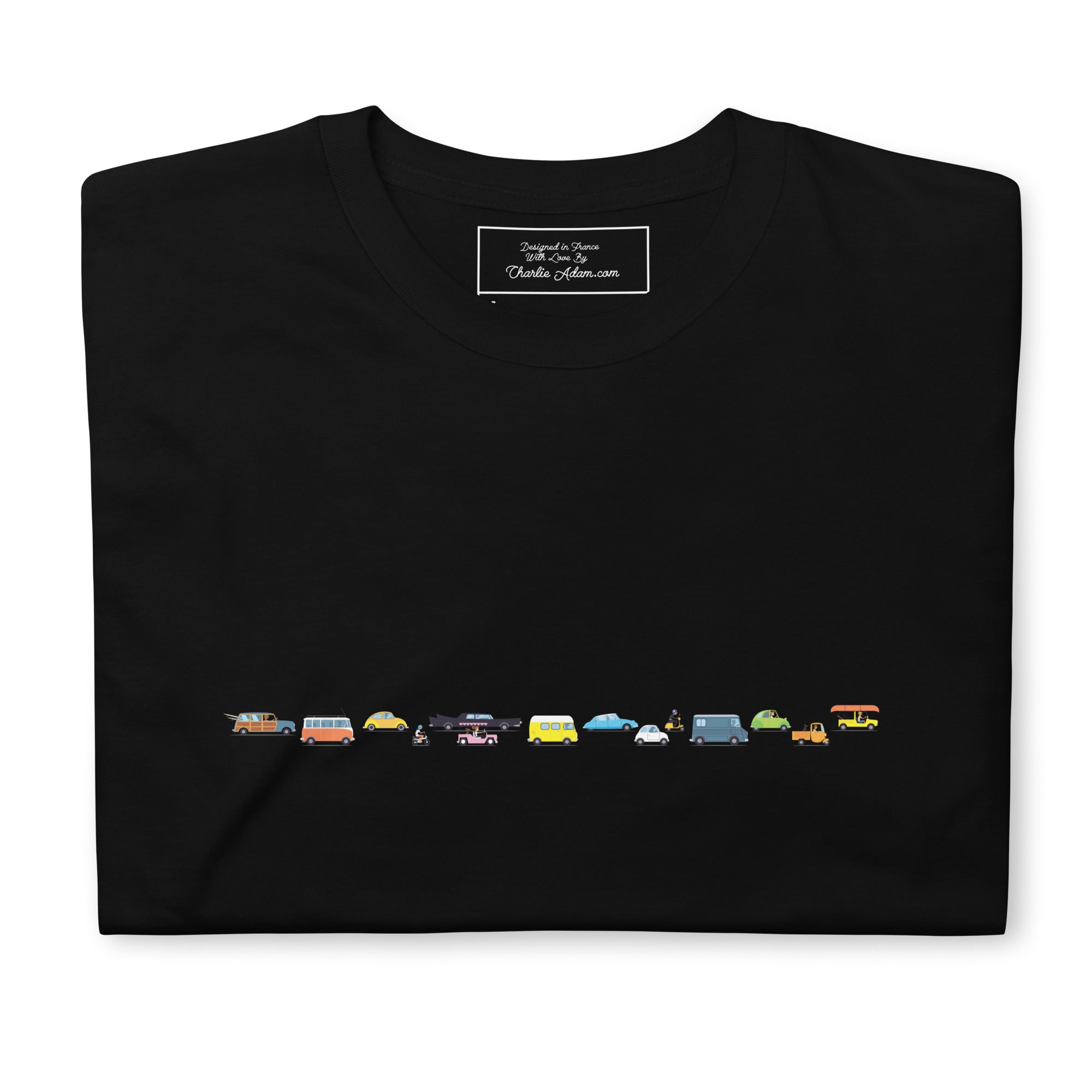 T-shirt softstyle en coton Vintage Cars Traffic Jam