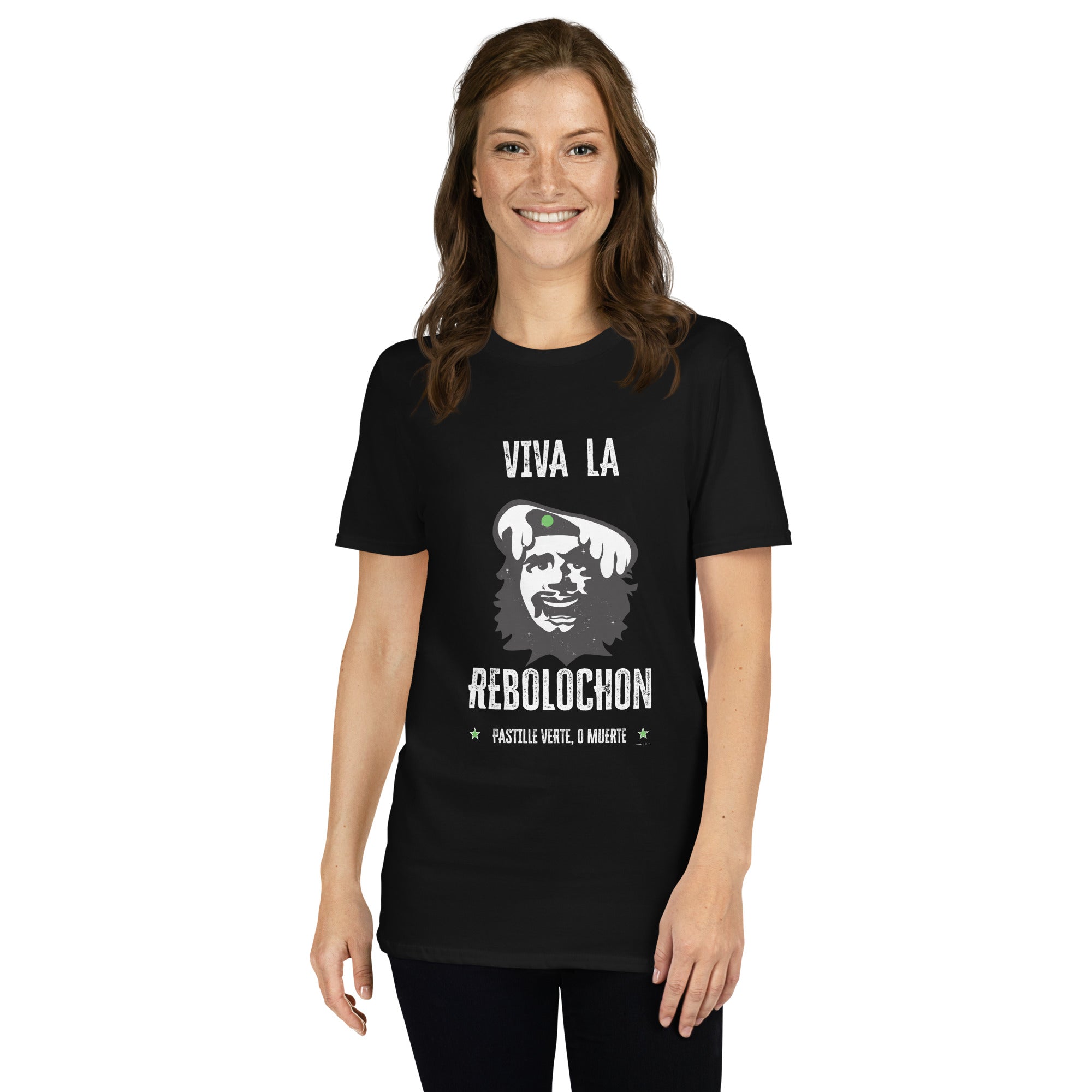 T-shirt softstyle en coton Le Che Savoyard Viva la Rebolochon