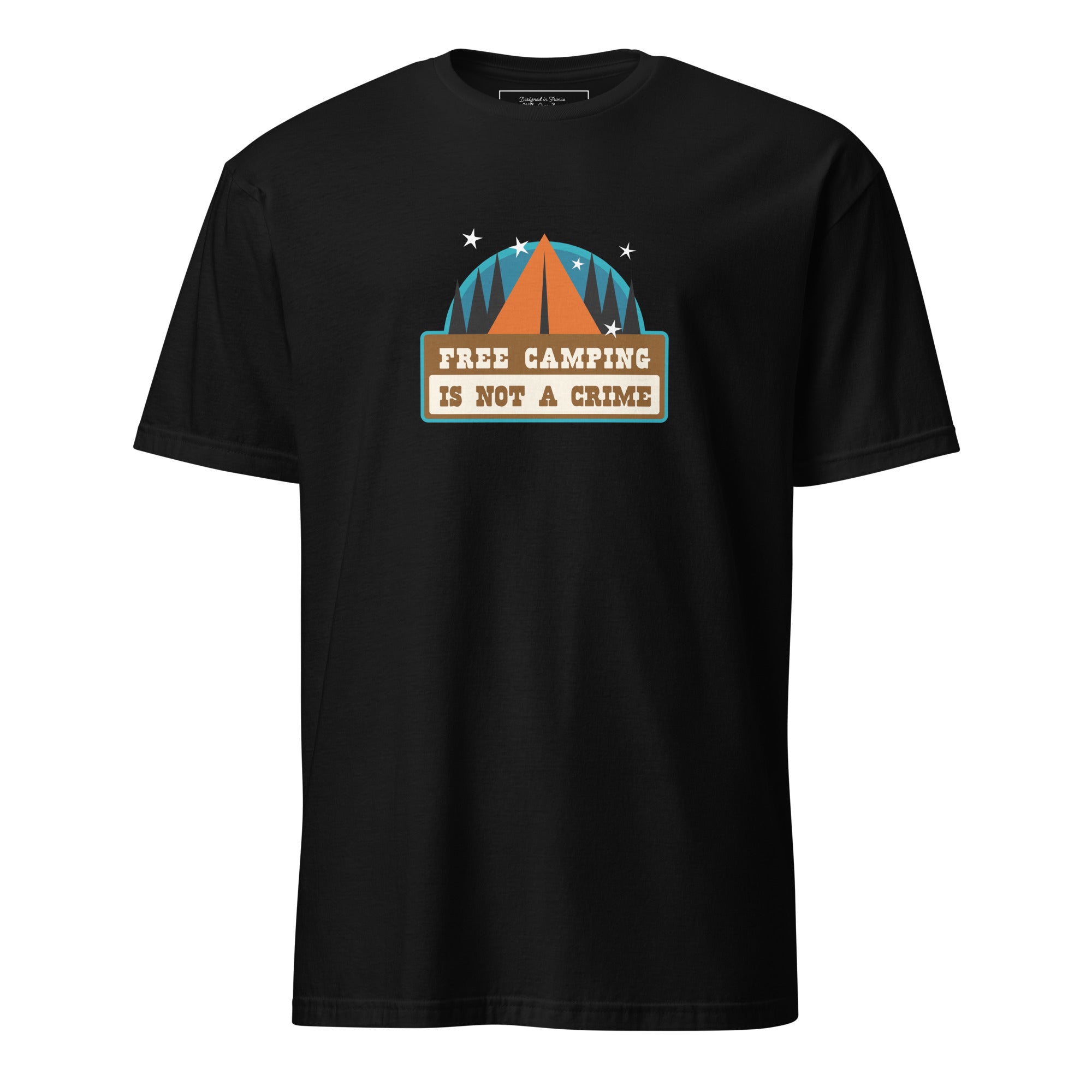 Softstyle Cotton T-Shirt Free camping is not a crime graphic