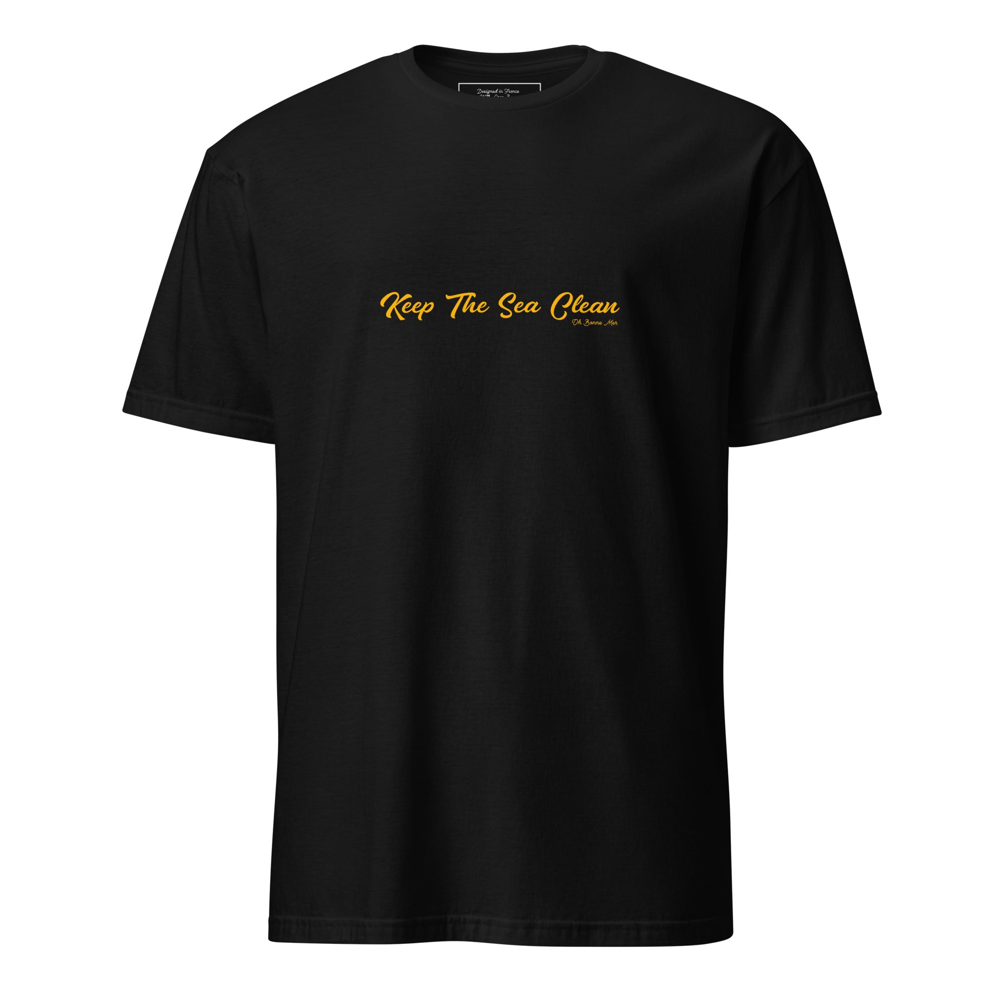 Softstyle Cotton T-Shirt Keep The Sea Clean Gold