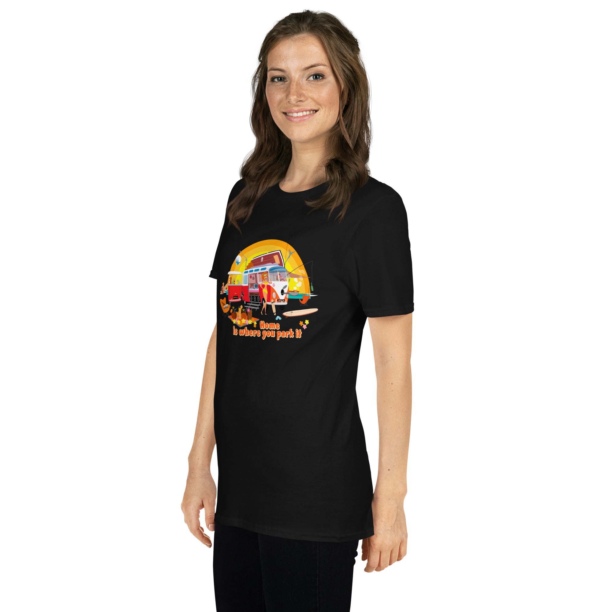 T-shirt softstyle en coton Ultra Combi: Home is where you park it