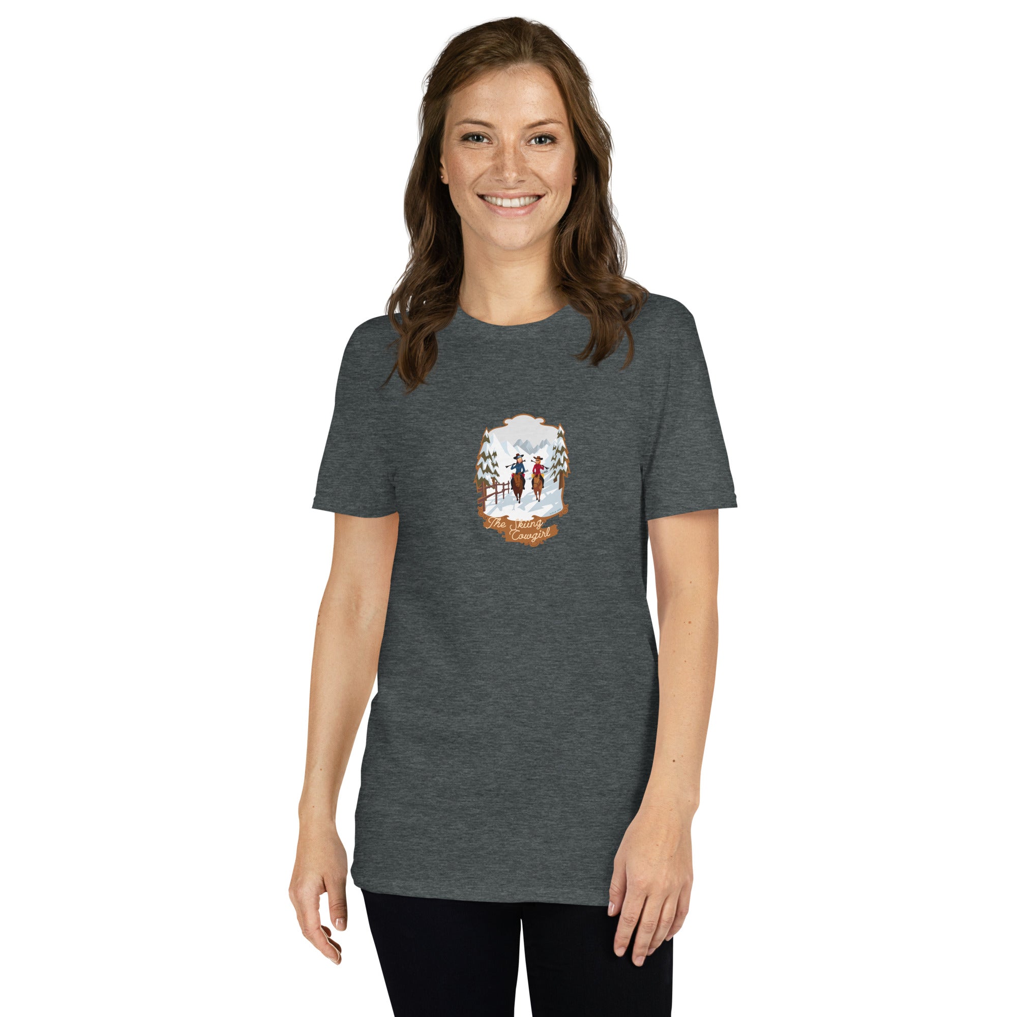 Softstyle Cotton T-Shirt The Skiing Cowgirl