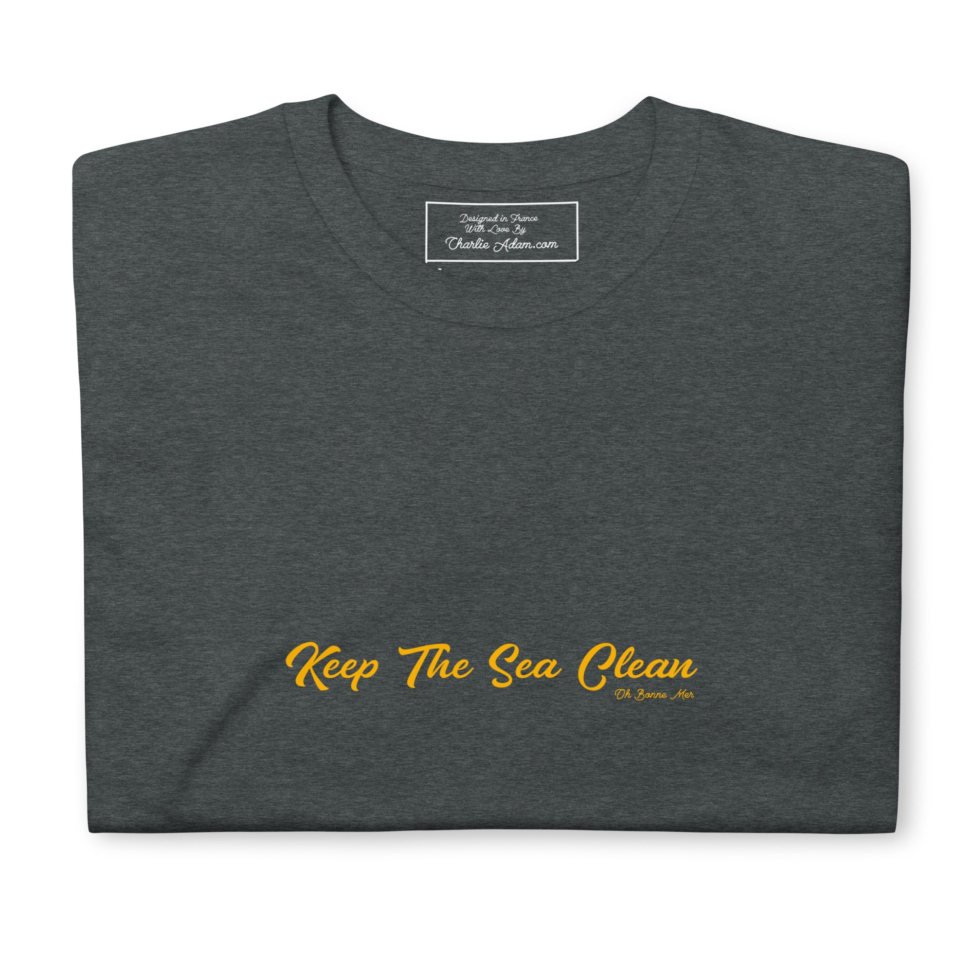 T-shirt softstyle en coton Keep The Sea Clean Gold