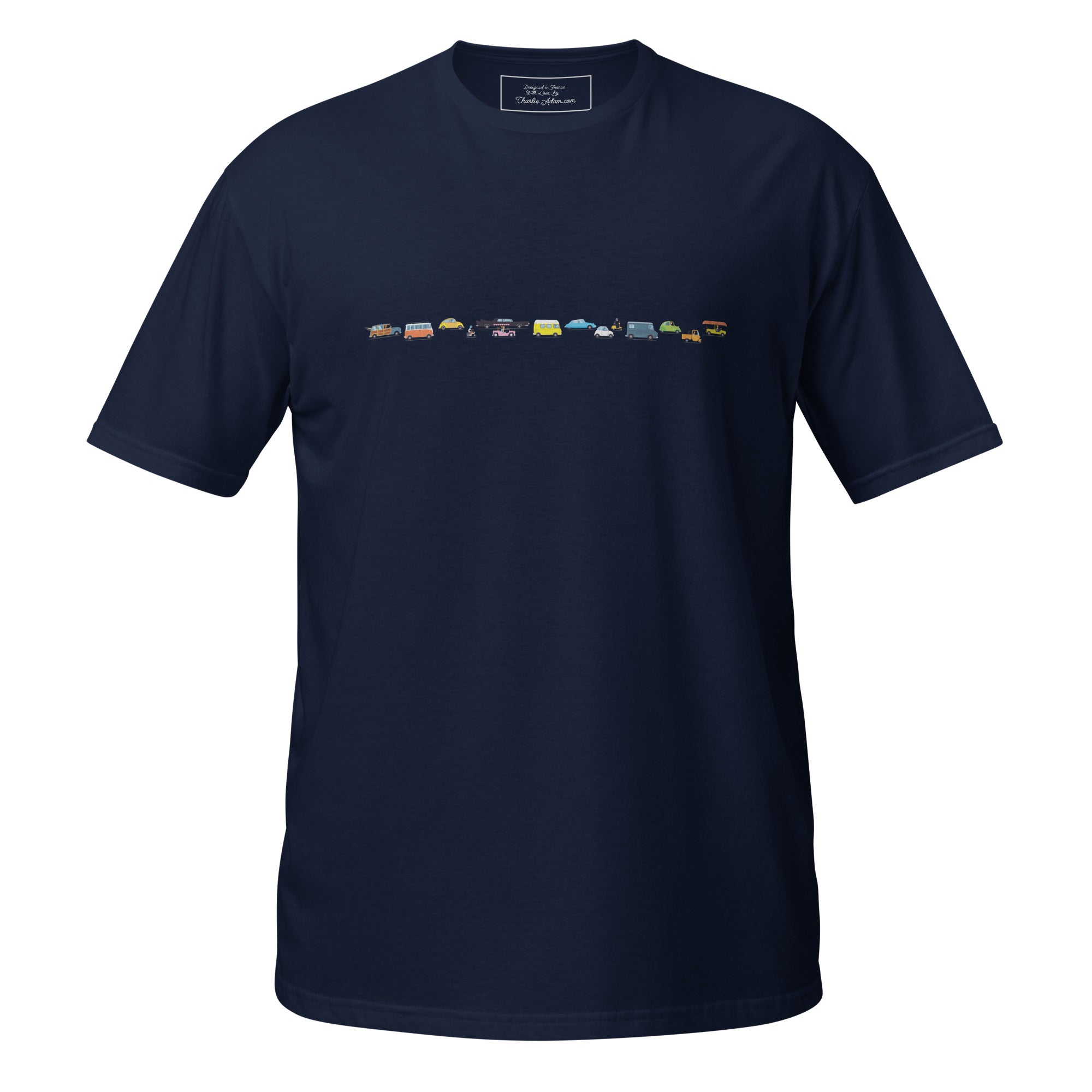 T-shirt softstyle en coton Vintage Cars Traffic Jam