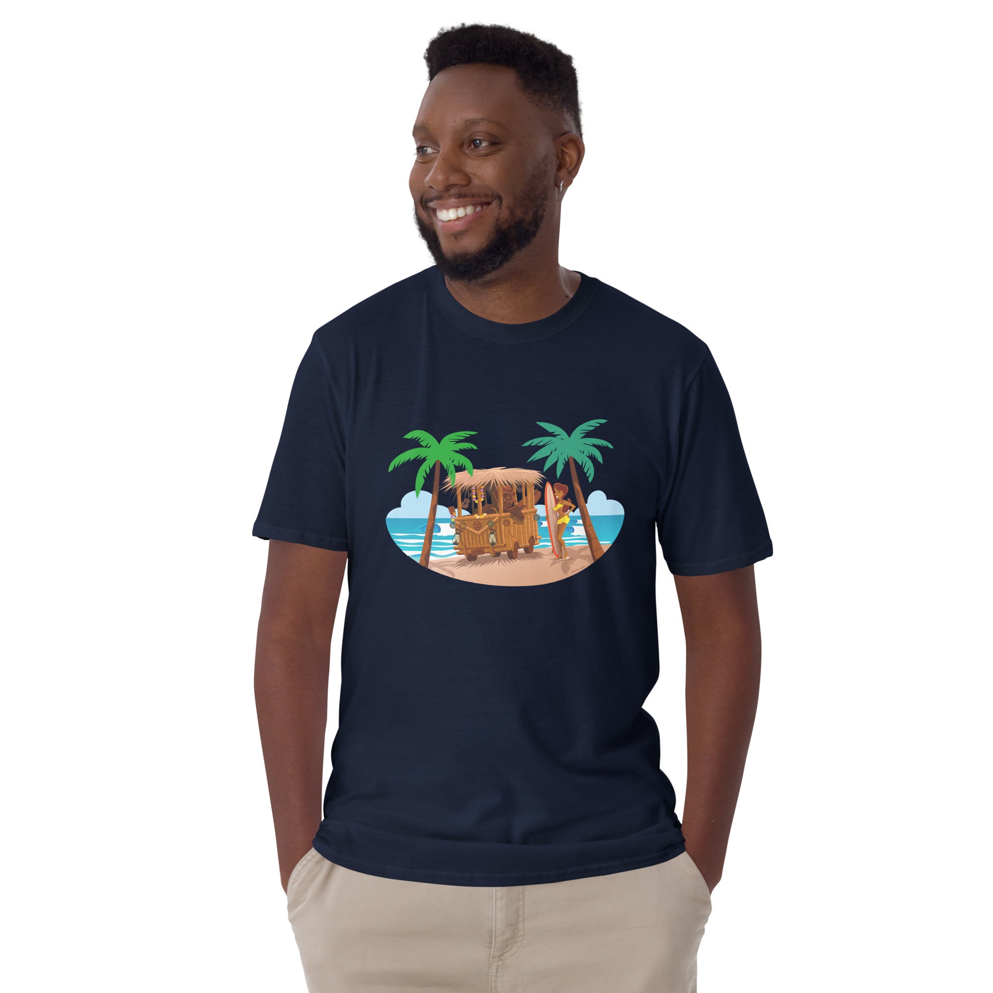 T-shirt softstyle en coton Tiki Kombi