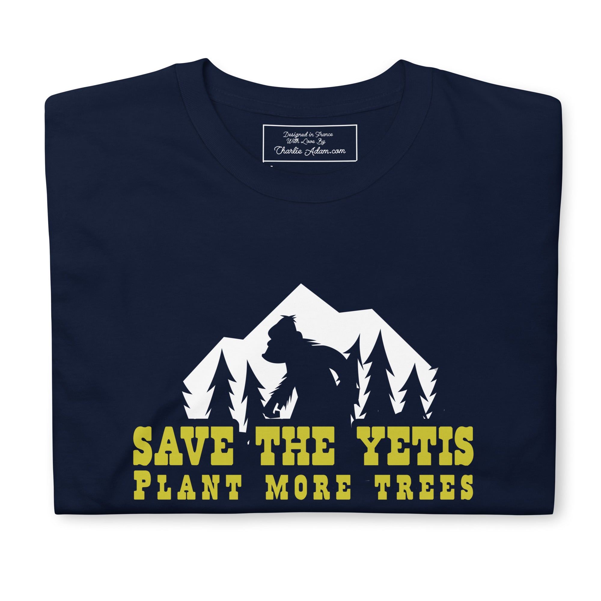 Softstyle Cotton T-Shirt Save the Yetis Plant more Trees