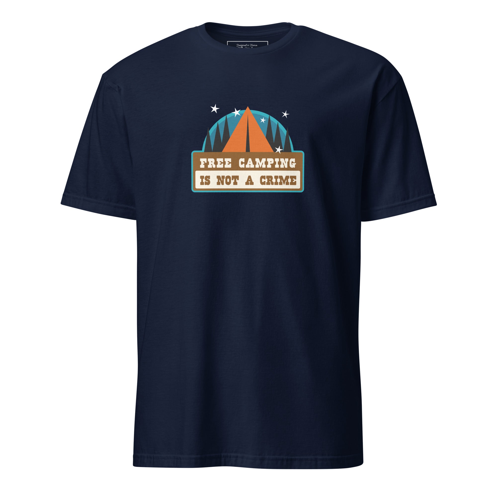 Softstyle Cotton T-Shirt Free camping is not a crime graphic