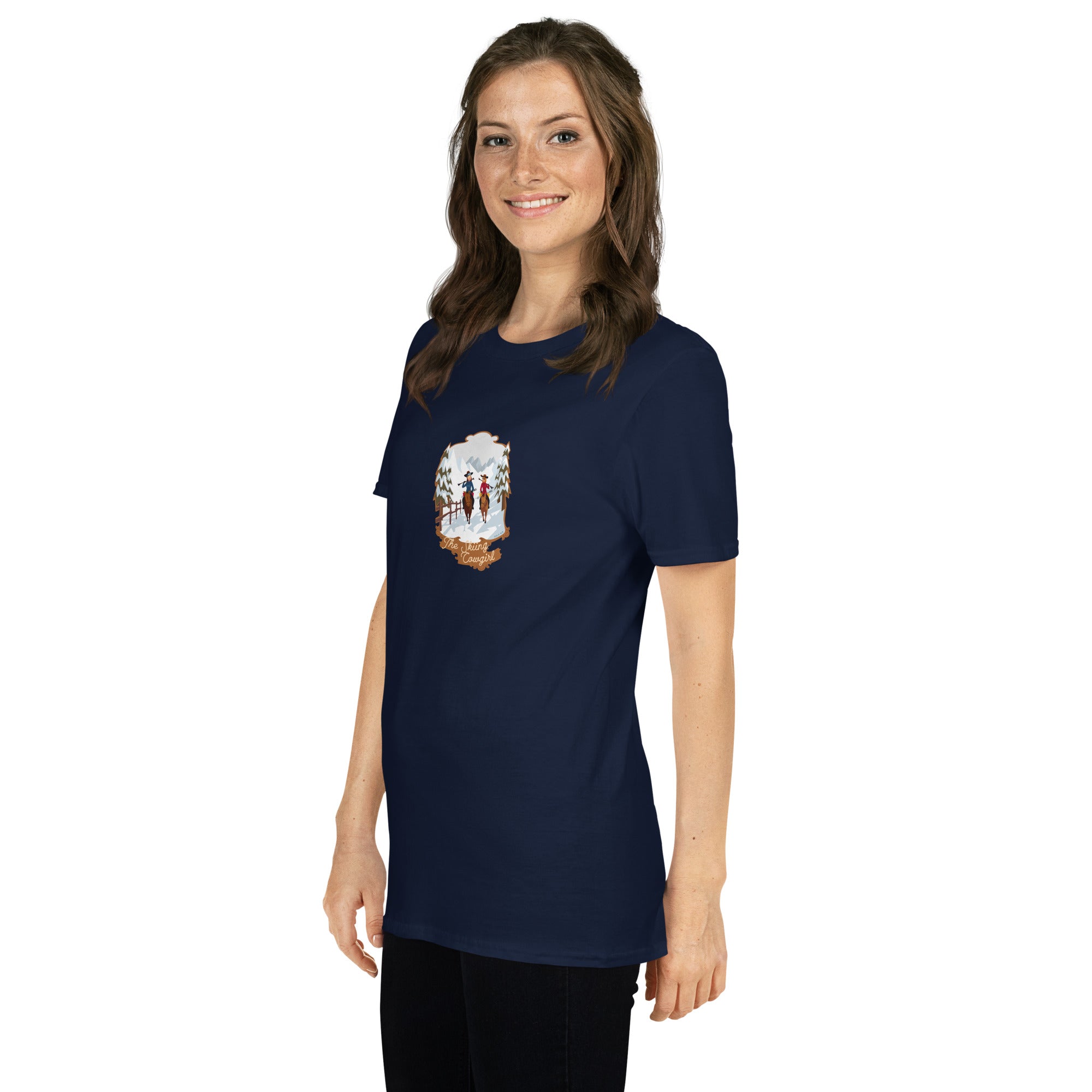 Softstyle Cotton T-Shirt The Skiing Cowgirl