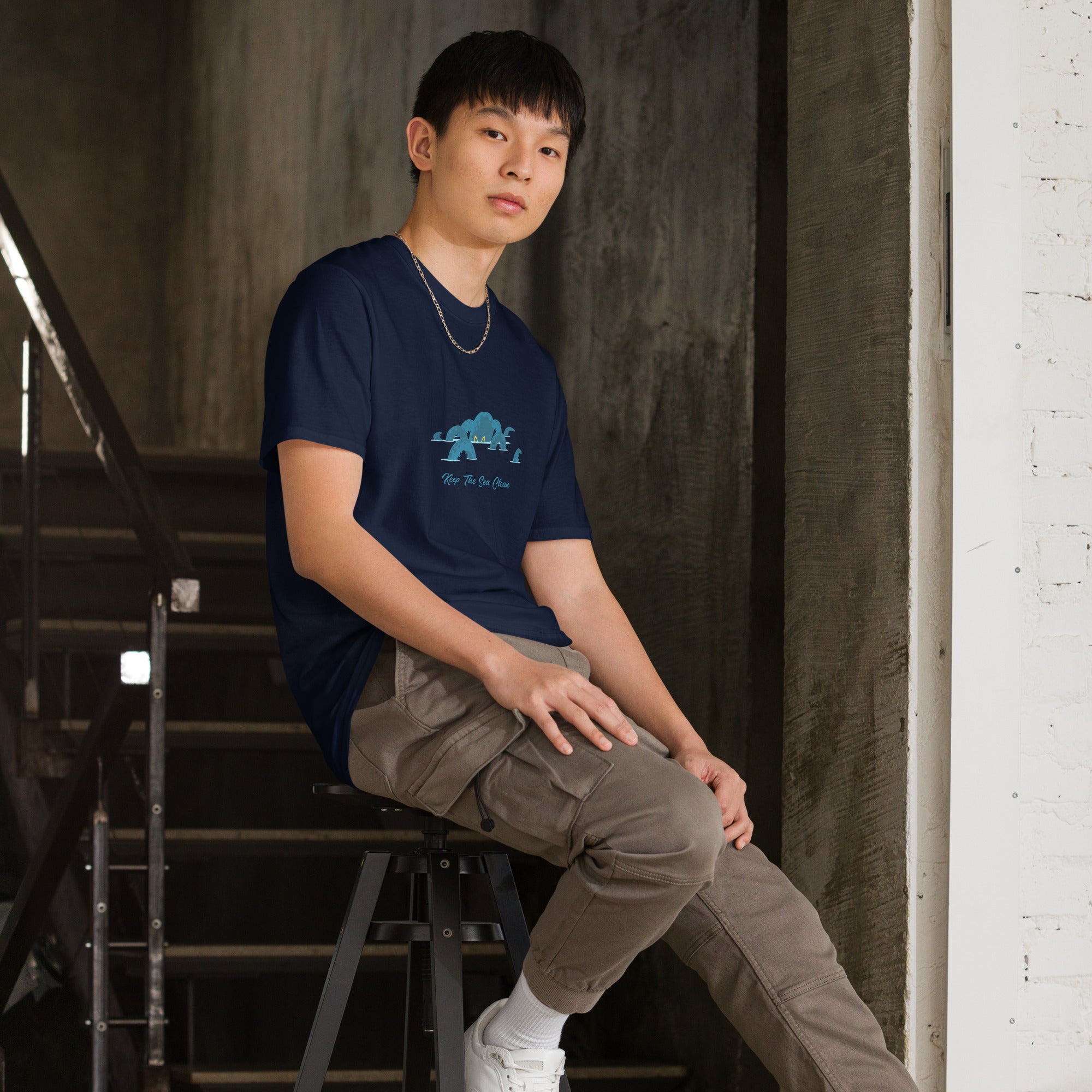 Softstyle Cotton T-Shirt Octopus Blue