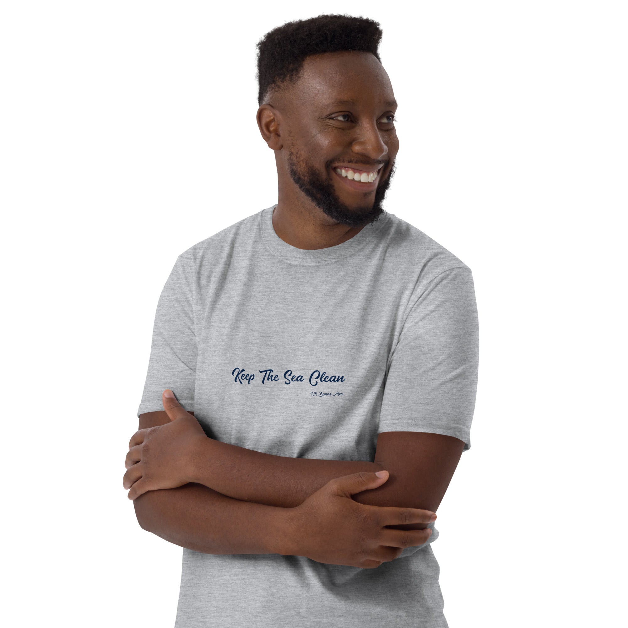 Softstyle Cotton T-Shirt Keep The Sea Clean Navy