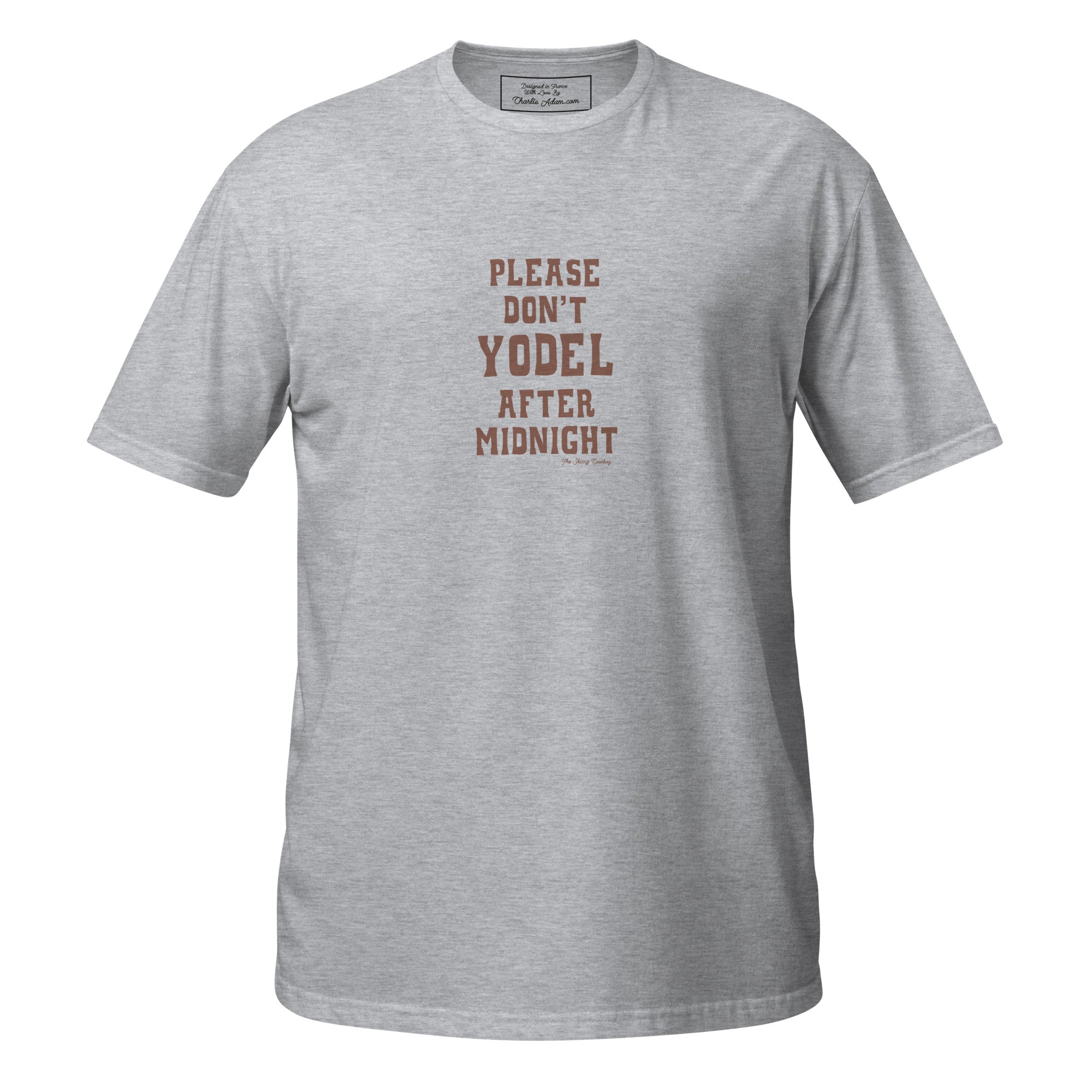 Softstyle Cotton T-Shirt Don't Yodel After Midnight on light colors