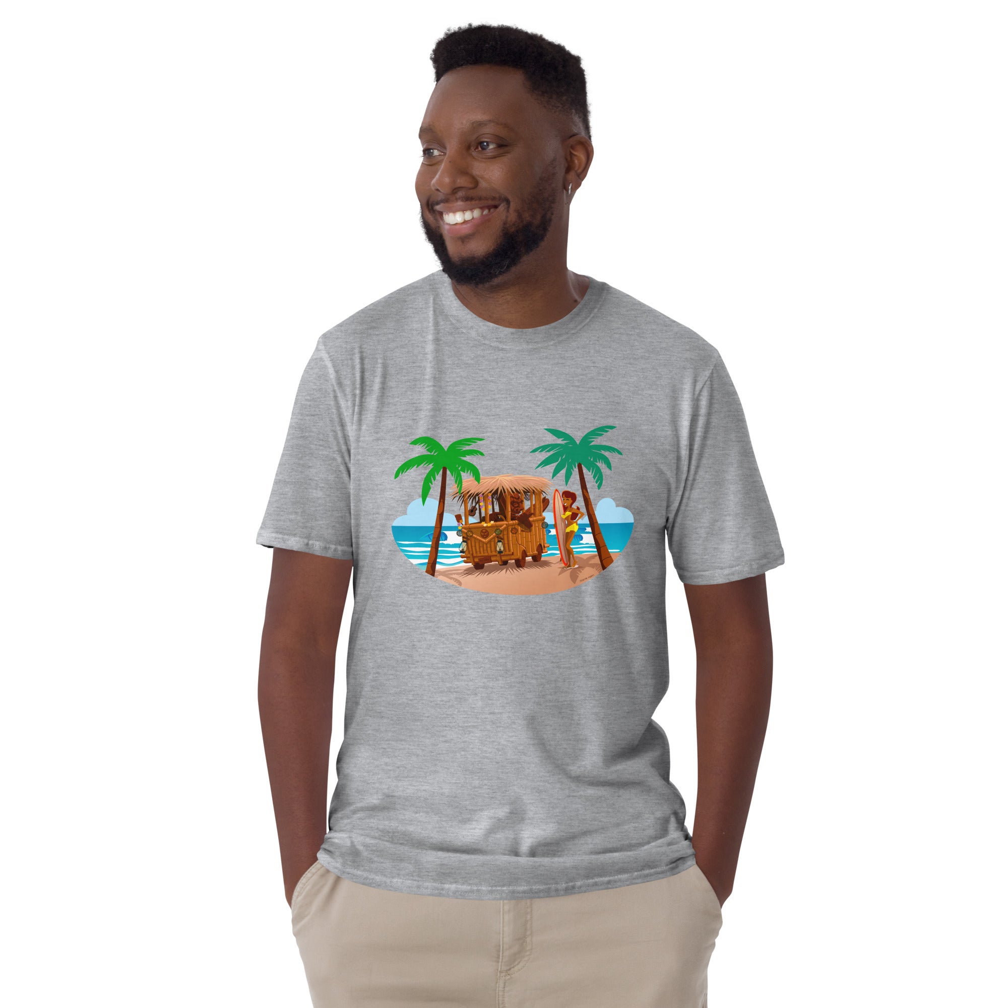 T-shirt softstyle en coton Tiki Kombi