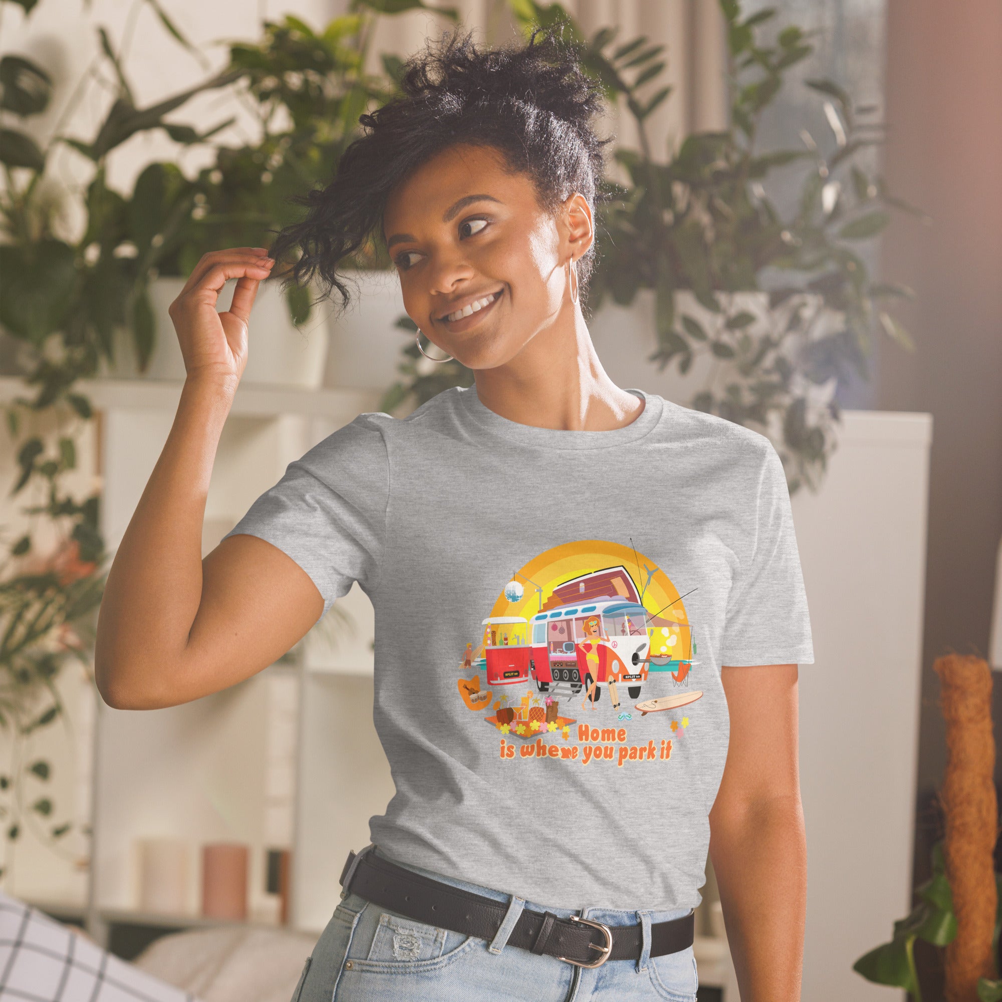 T-shirt softstyle en coton Ultra Combi: Home is where you park it