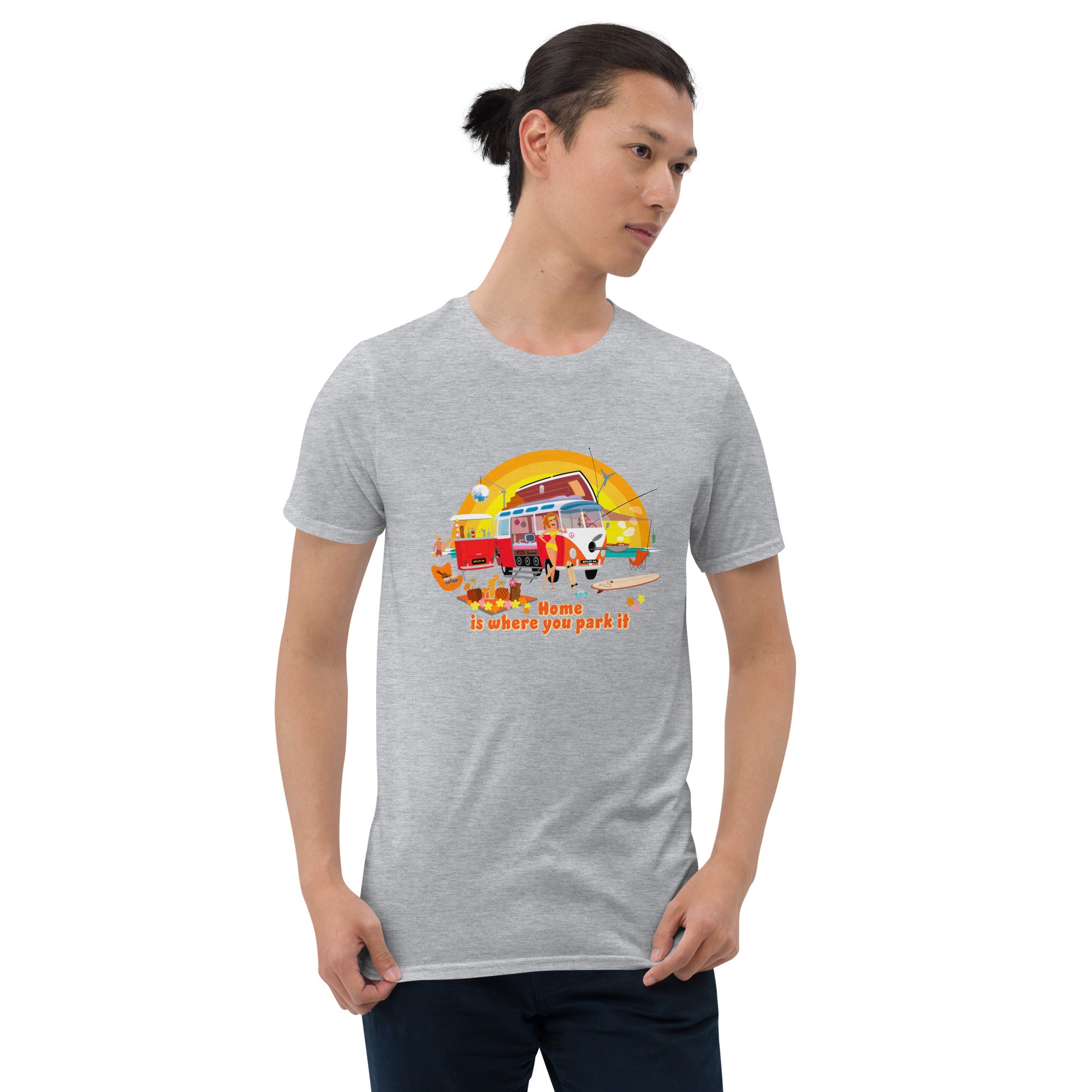 T-shirt softstyle en coton Ultra Combi: Home is where you park it