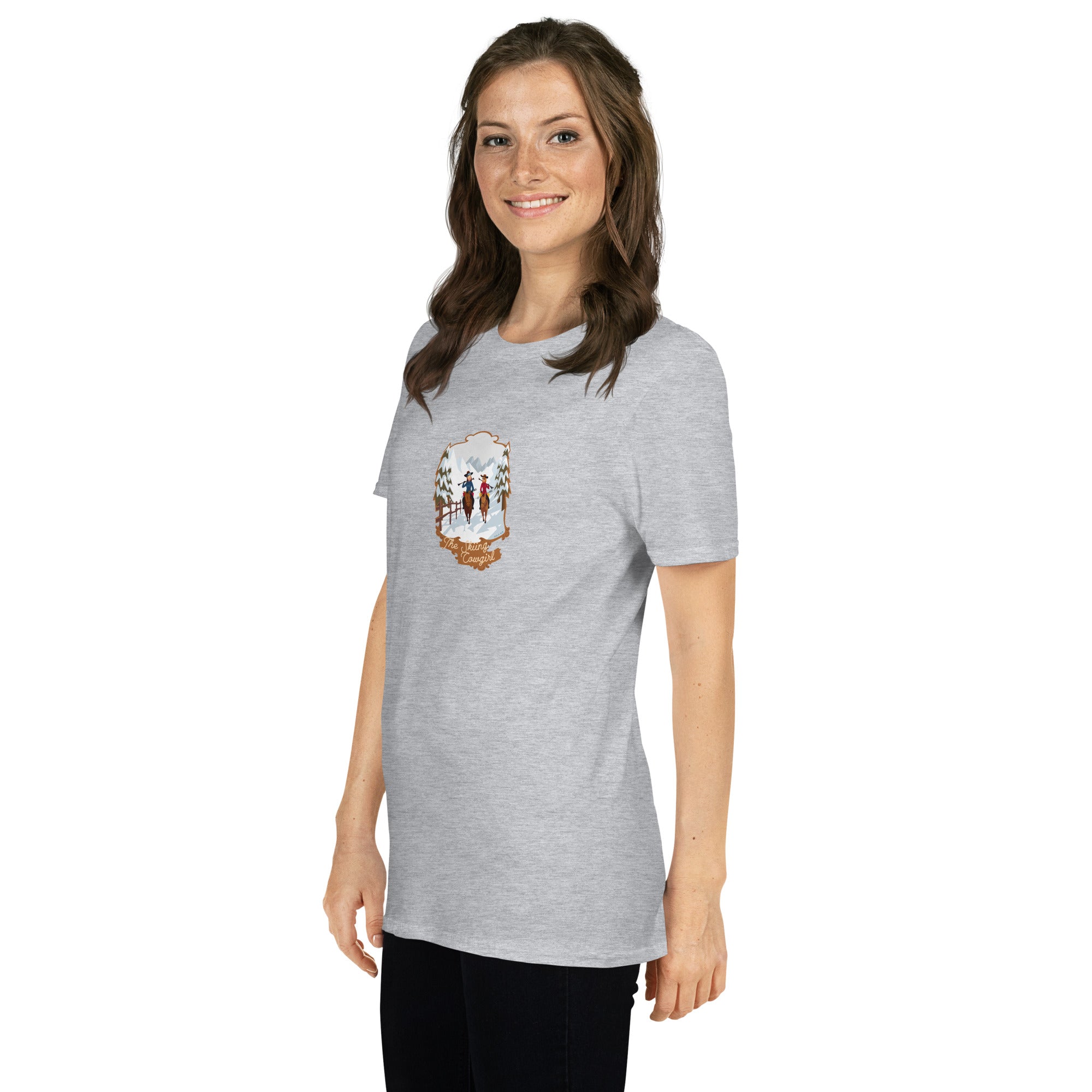 Softstyle Cotton T-Shirt The Skiing Cowgirl