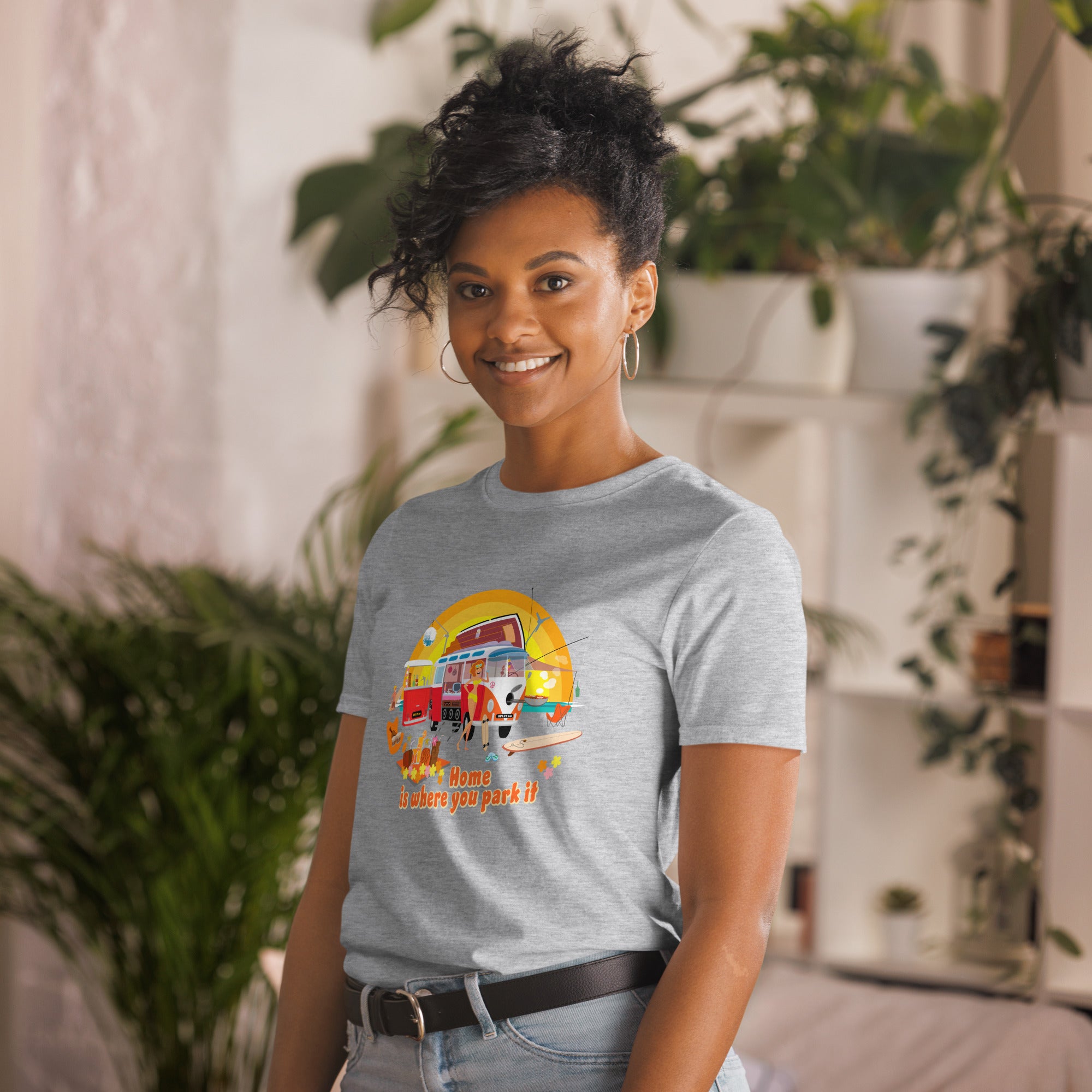 T-shirt softstyle en coton Ultra Combi: Home is where you park it