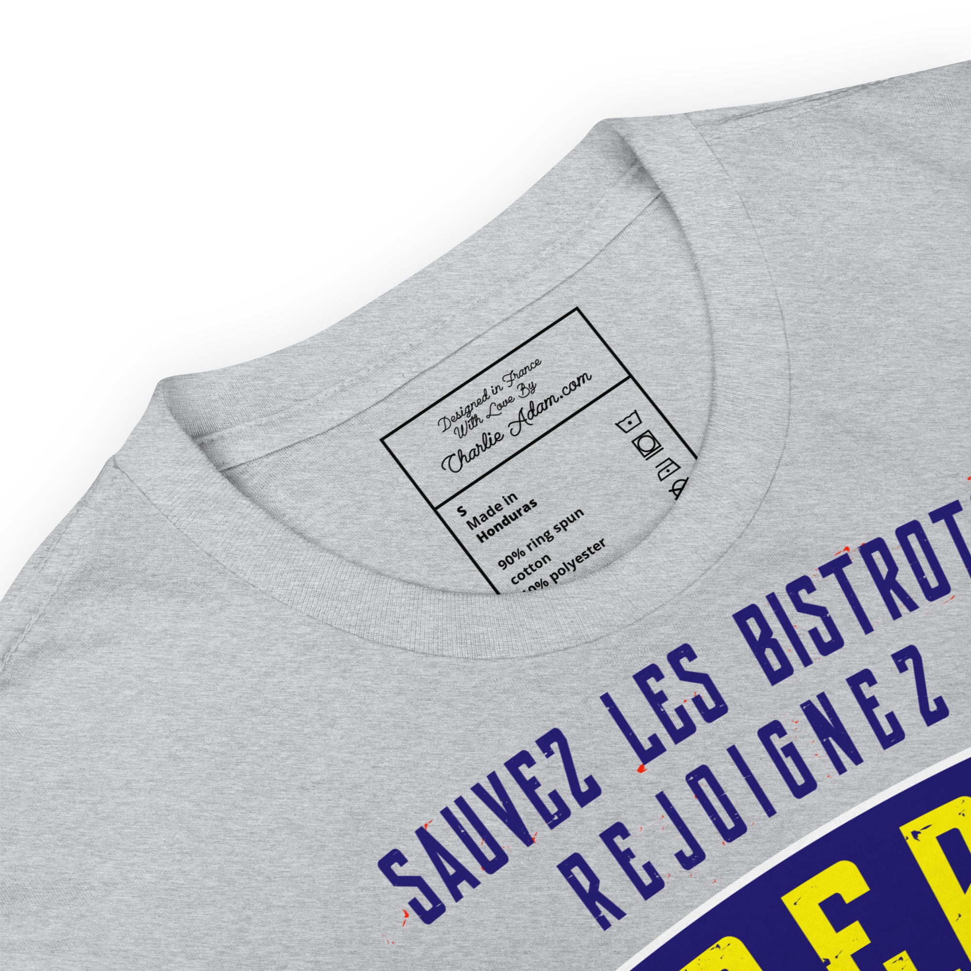 Softstyle Cotton T-Shirt Sauvez les Bistrots, rejoignez l'Apéro on light colors