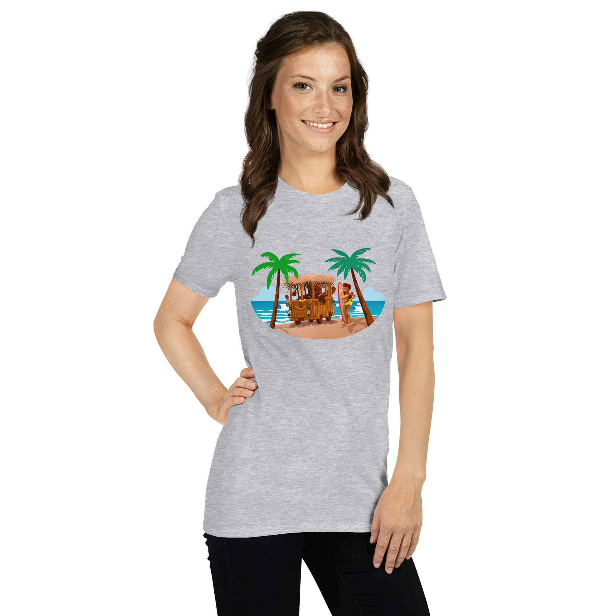 T-shirt softstyle en coton Tiki Kombi