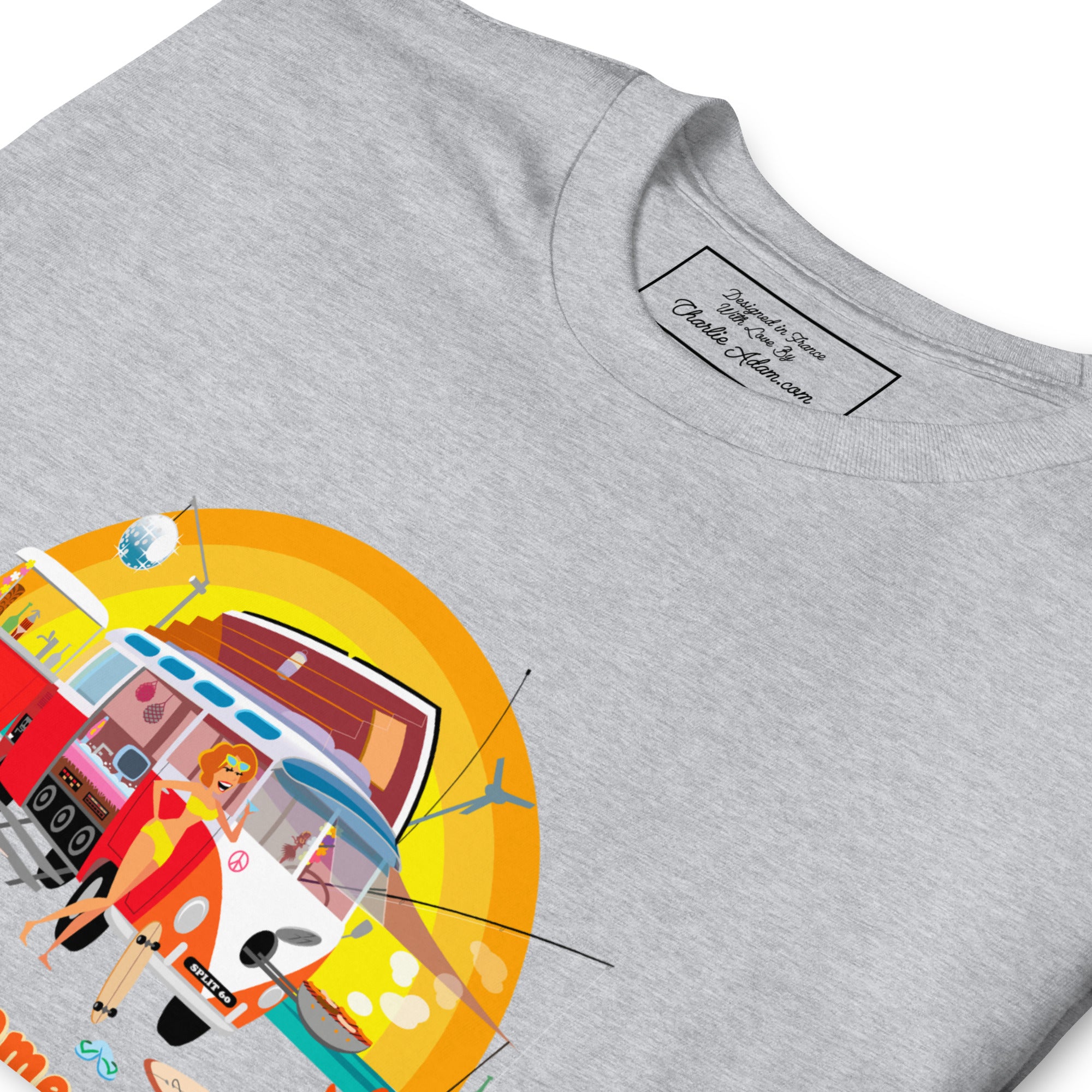 T-shirt softstyle en coton Ultra Combi: Home is where you park it