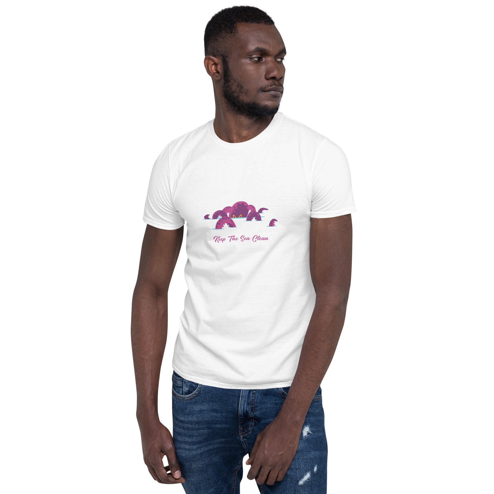 Softstyle Cotton T-Shirt Octopus Purple