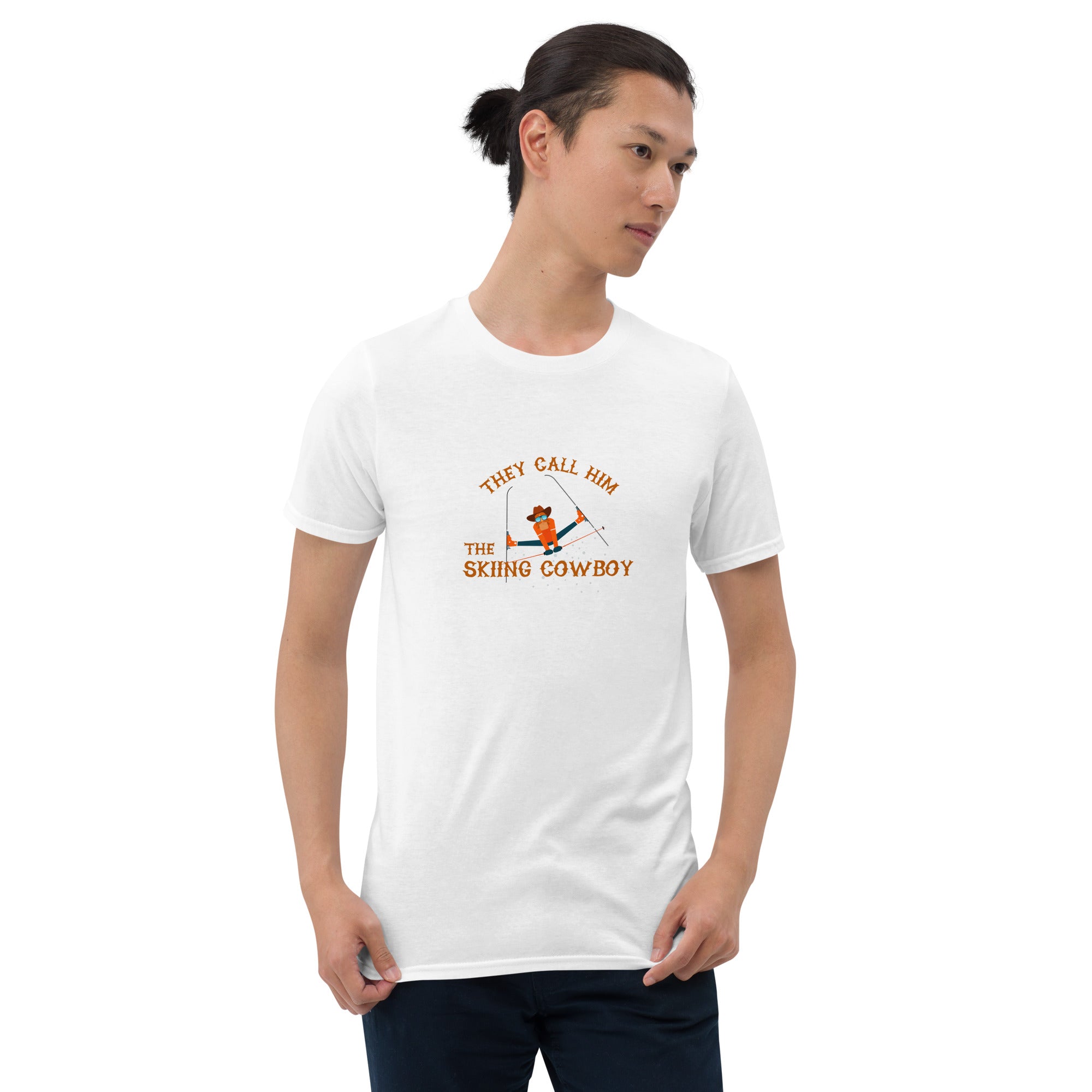 Softstyle Cotton T-Shirt The Skiing Cowboy