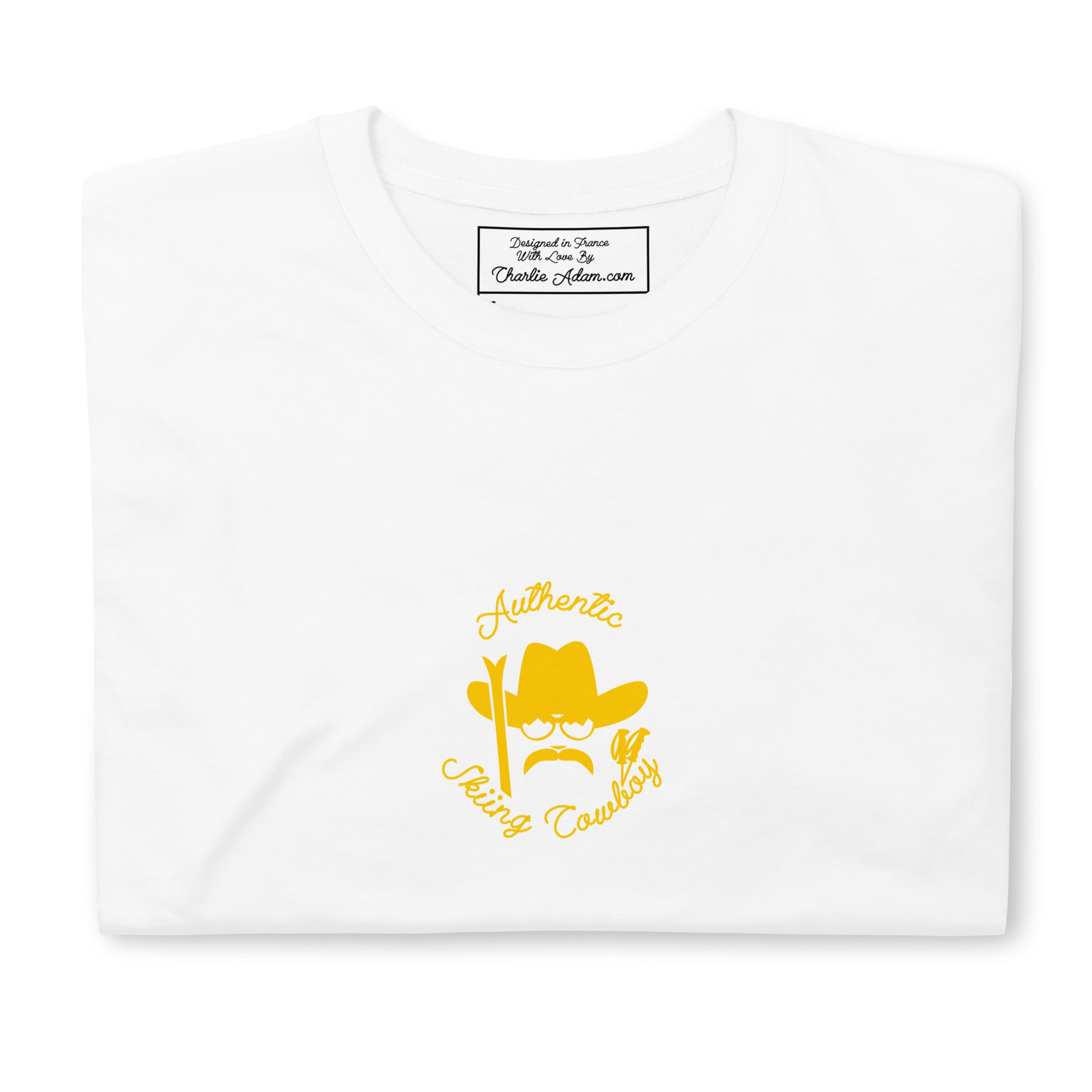 Softstyle Cotton T-Shirt Authentic Skiing Cowboy