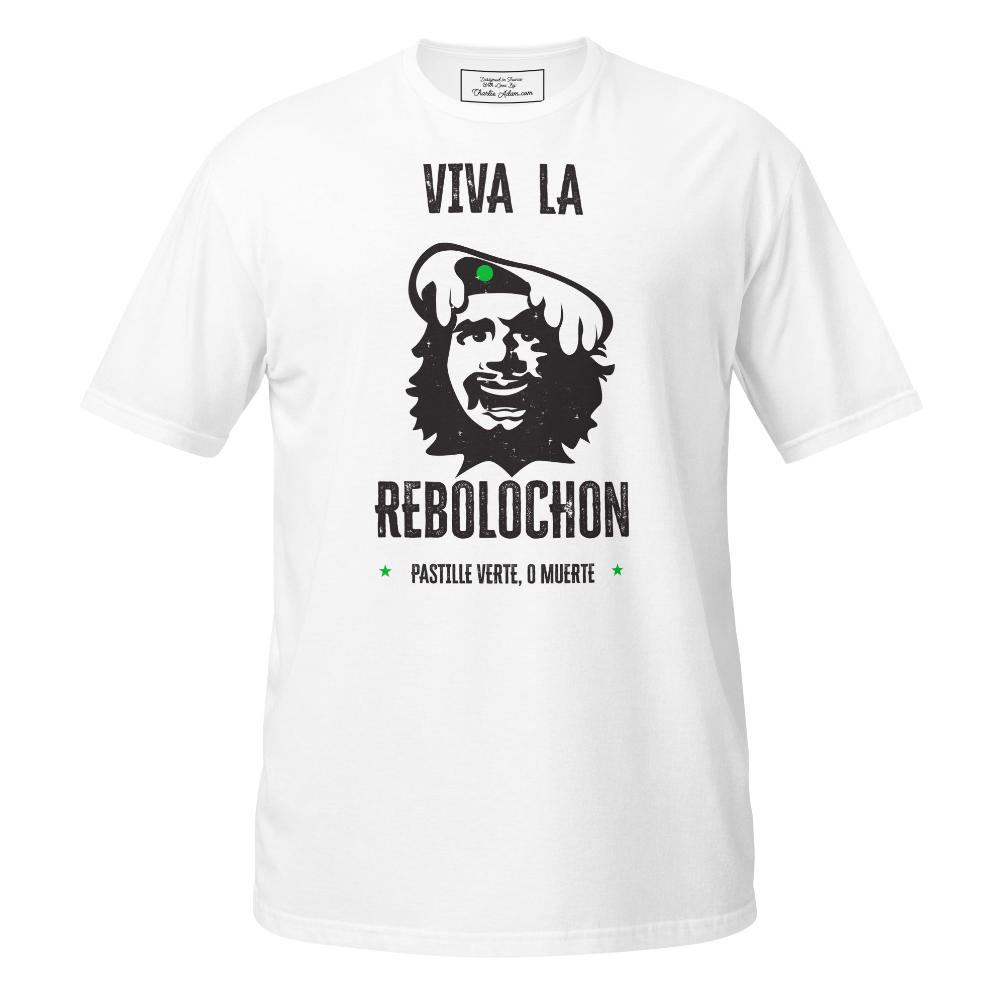 T-shirt softstyle en coton Le Che Savoyard Viva la Rebolochon Foncé