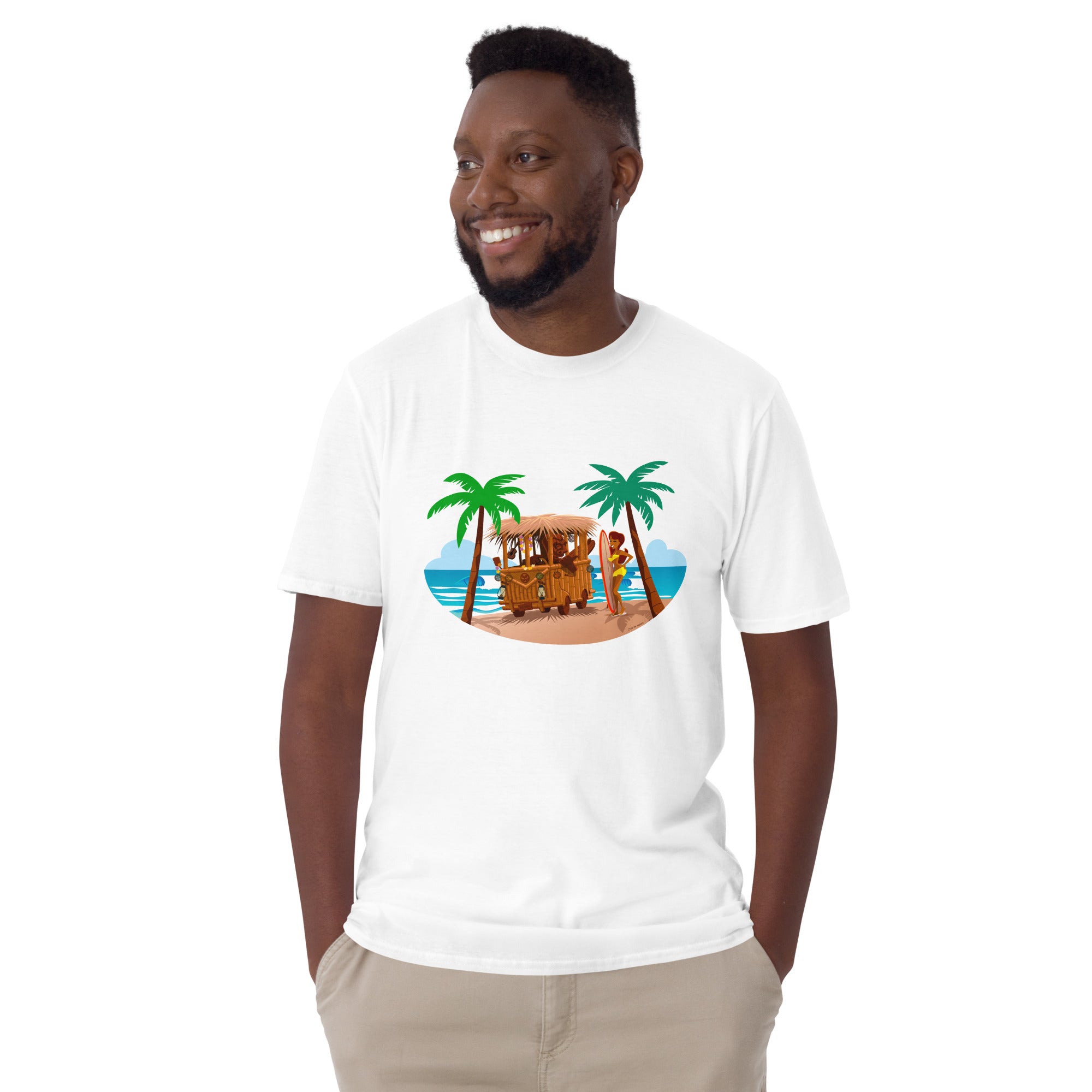 T-shirt softstyle en coton Tiki Kombi
