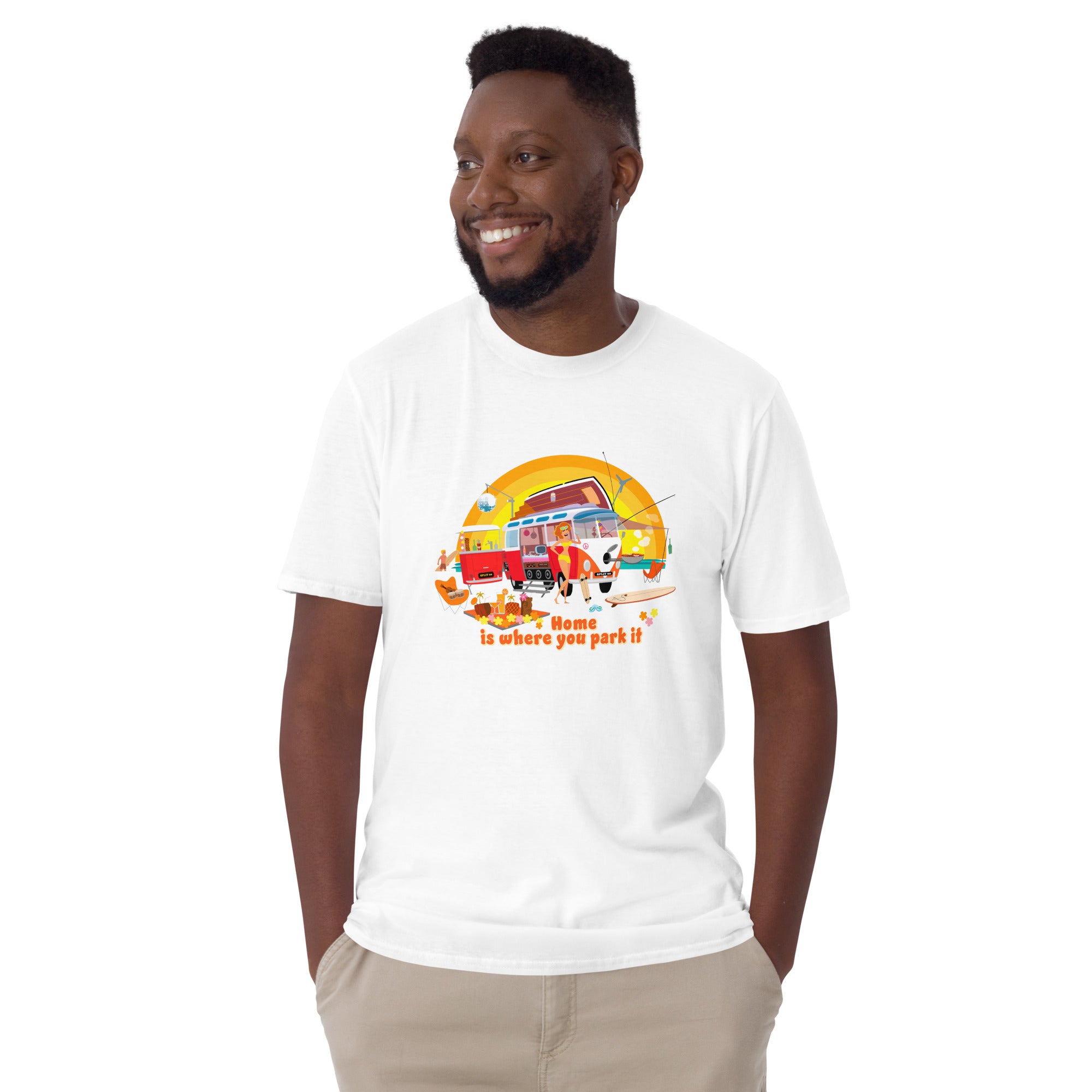 T-shirt softstyle en coton Ultra Combi: Home is where you park it