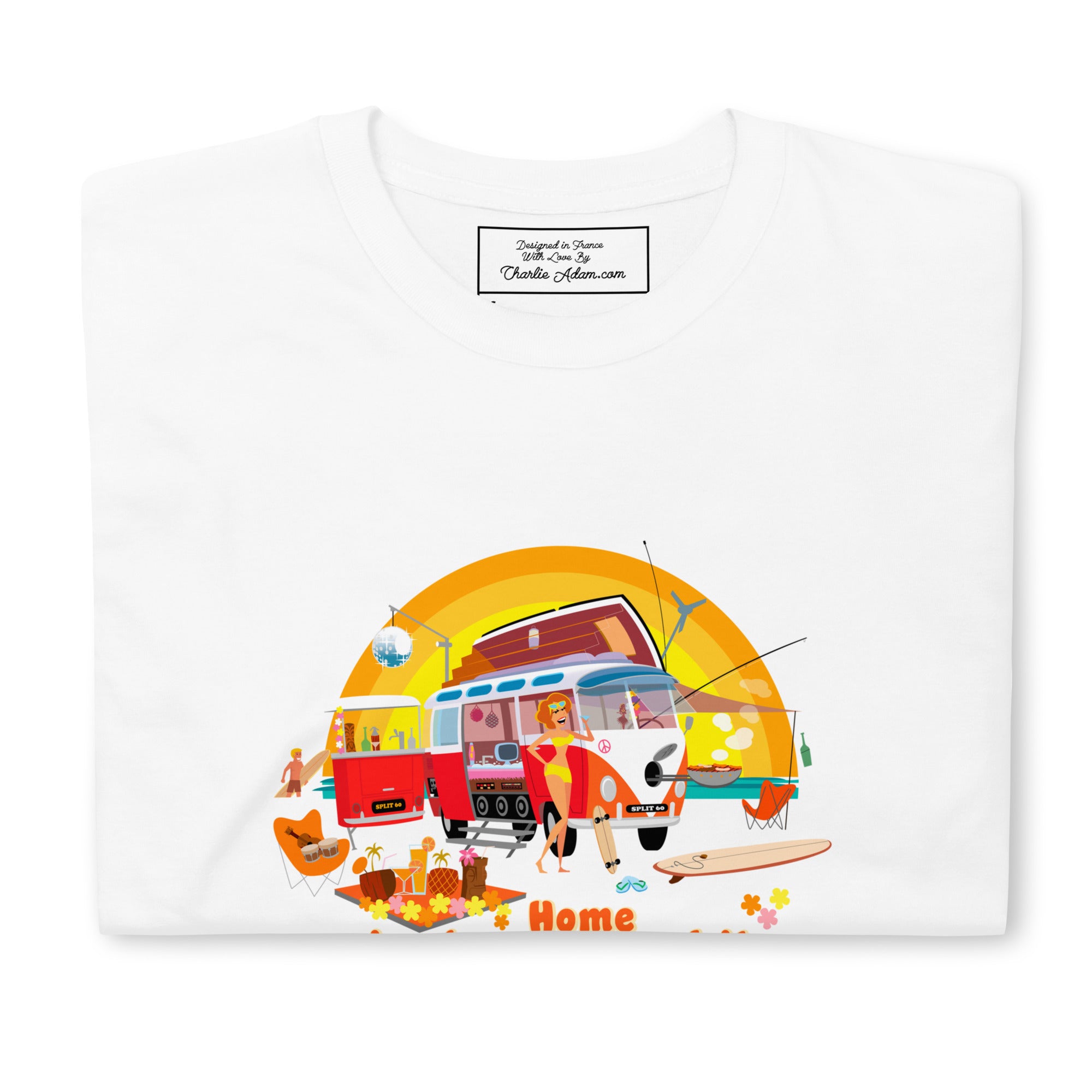 T-shirt softstyle en coton Ultra Combi: Home is where you park it