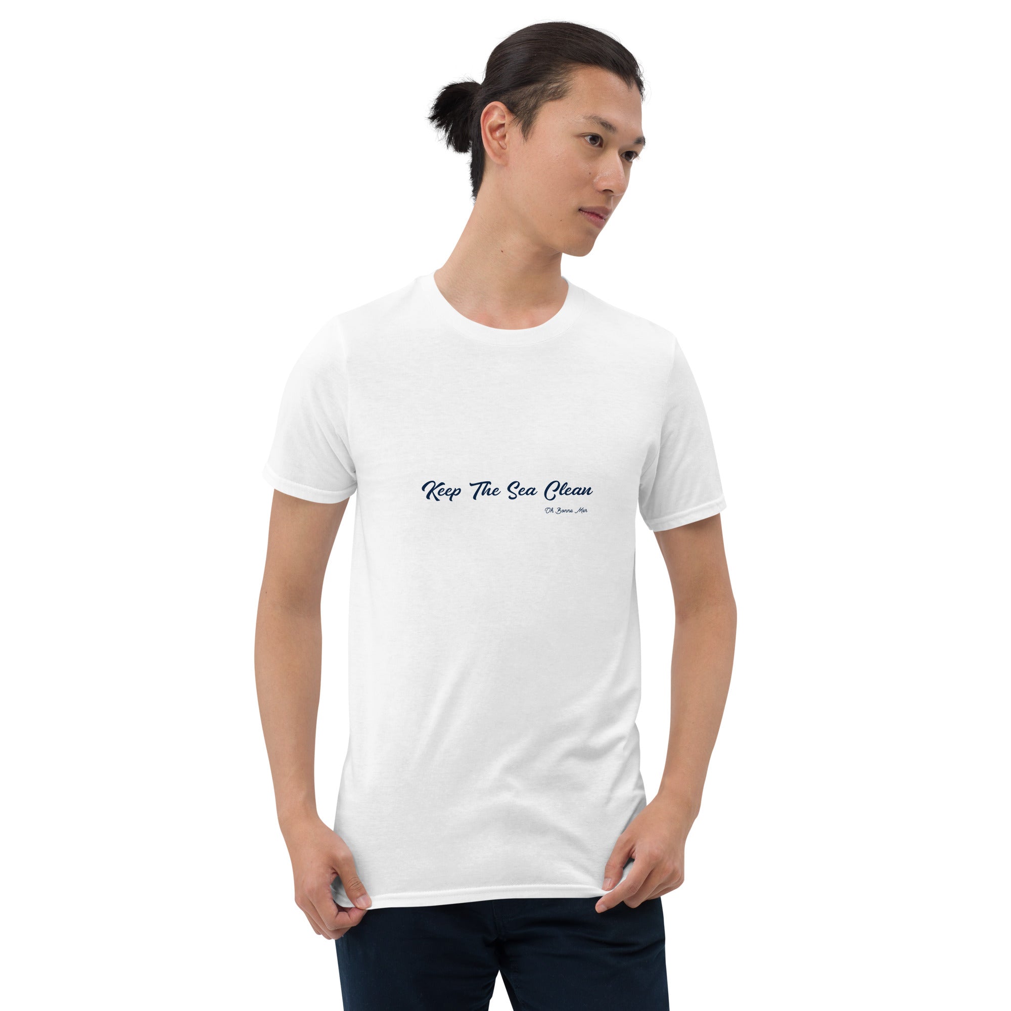 Softstyle Cotton T-Shirt Keep The Sea Clean Navy