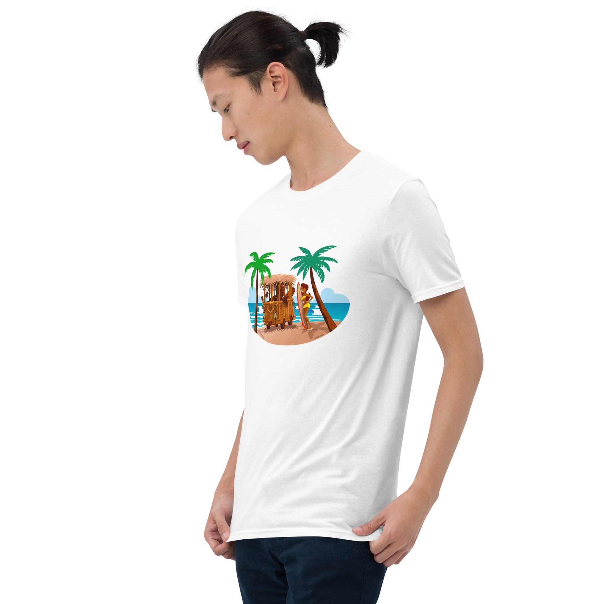 T-shirt softstyle en coton Tiki Kombi