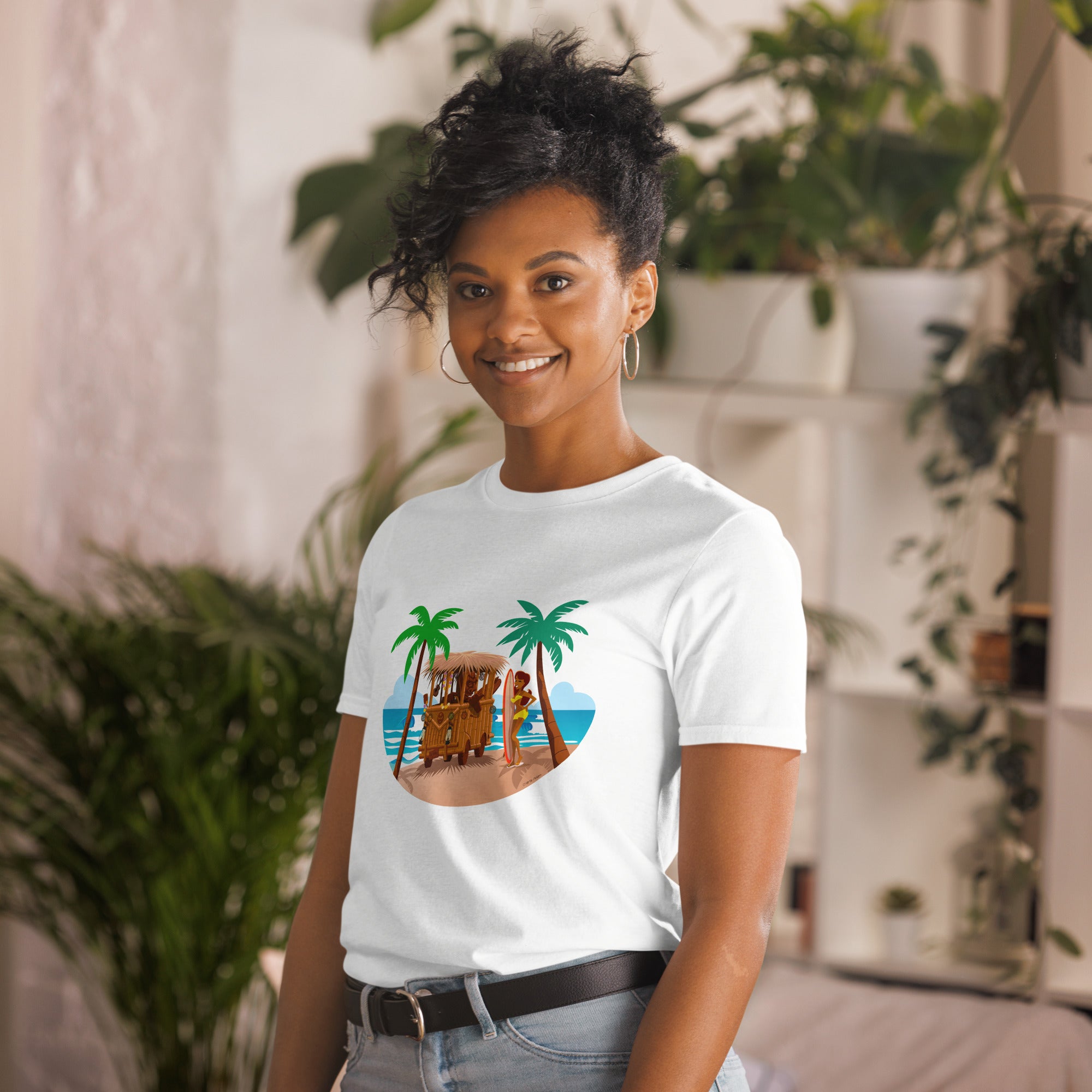 T-shirt softstyle en coton Tiki Kombi