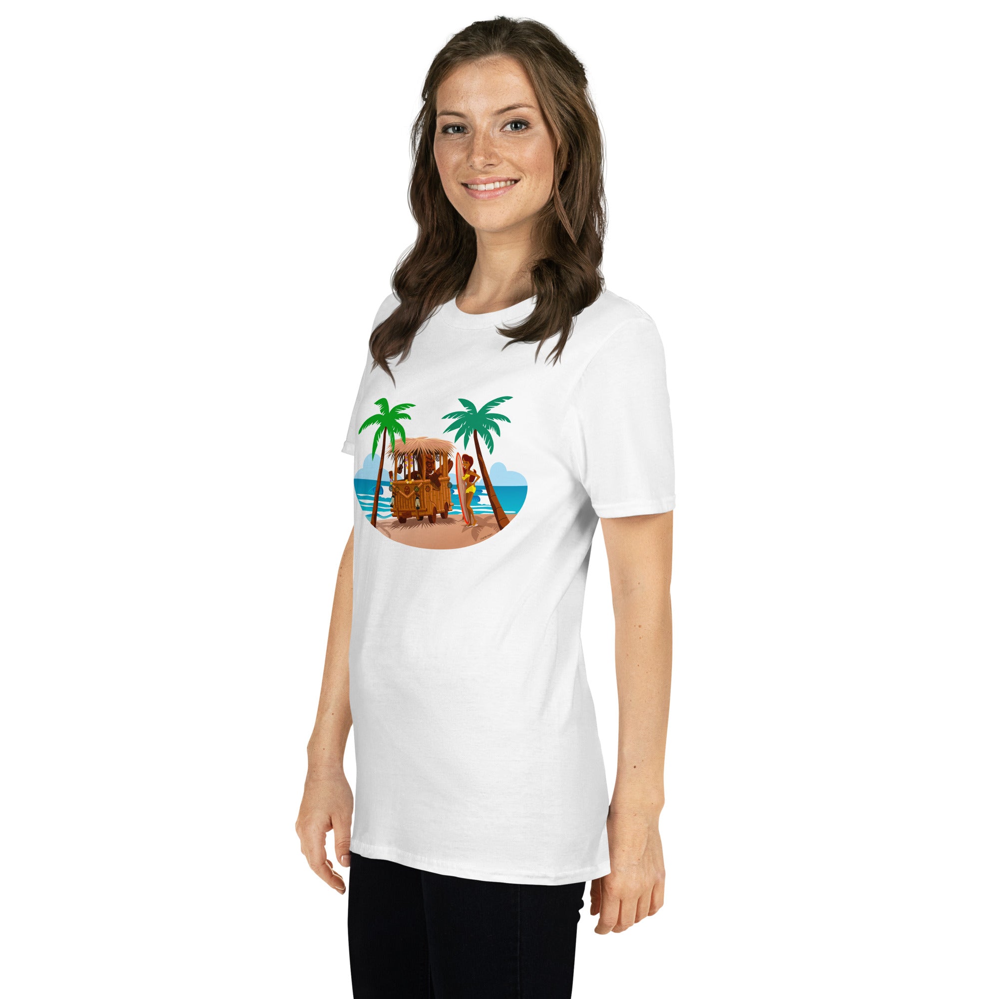 T-shirt softstyle en coton Tiki Kombi