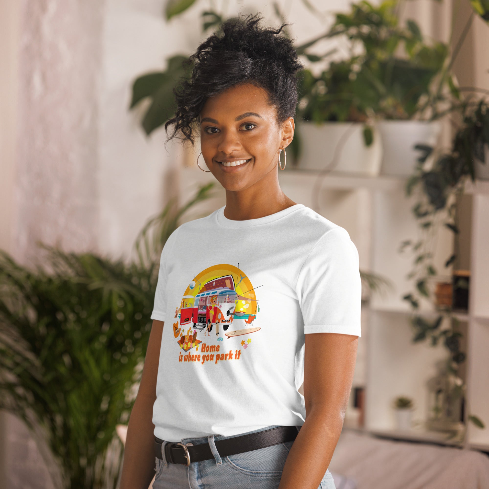 T-shirt softstyle en coton Ultra Combi: Home is where you park it