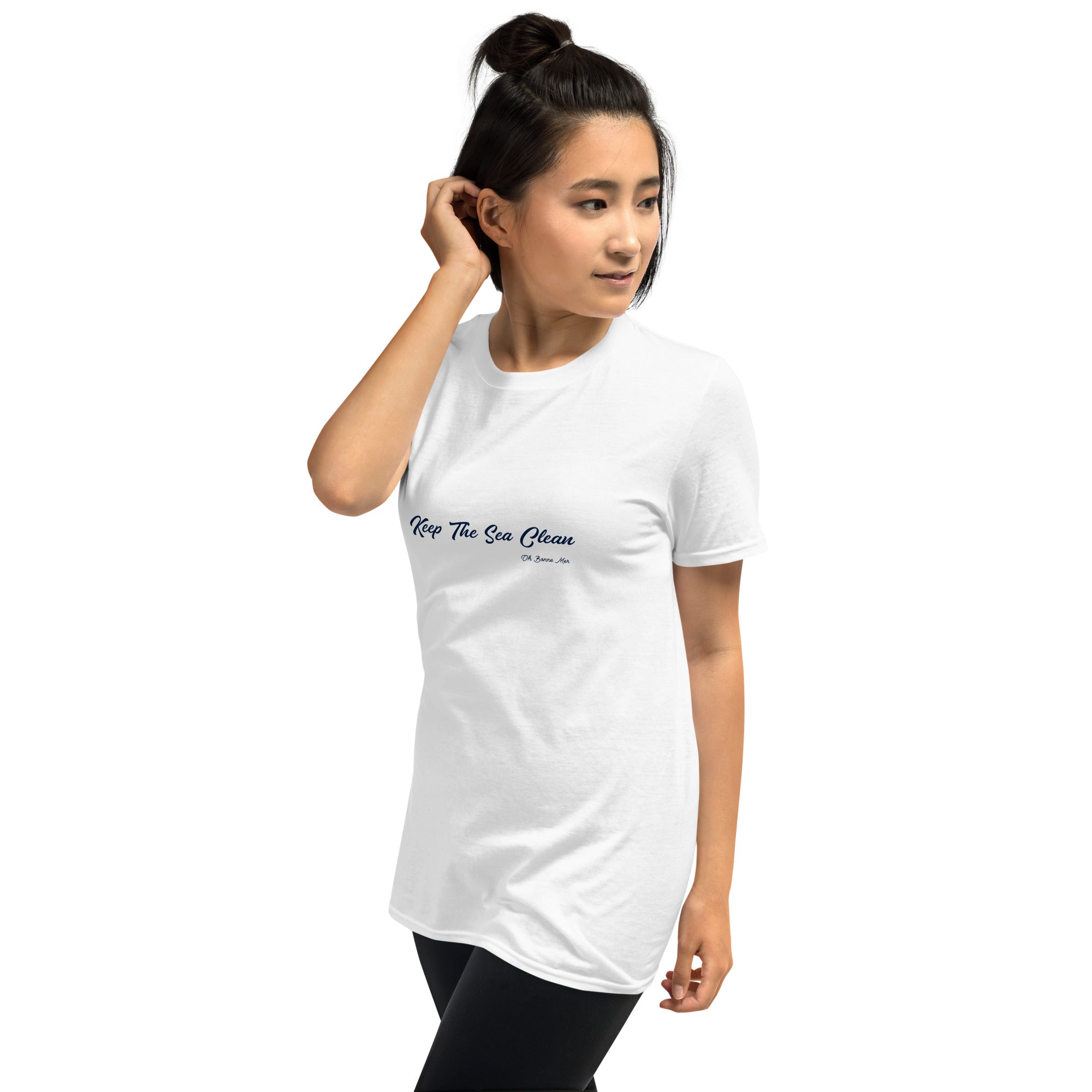 Softstyle Cotton T-Shirt Keep The Sea Clean Navy