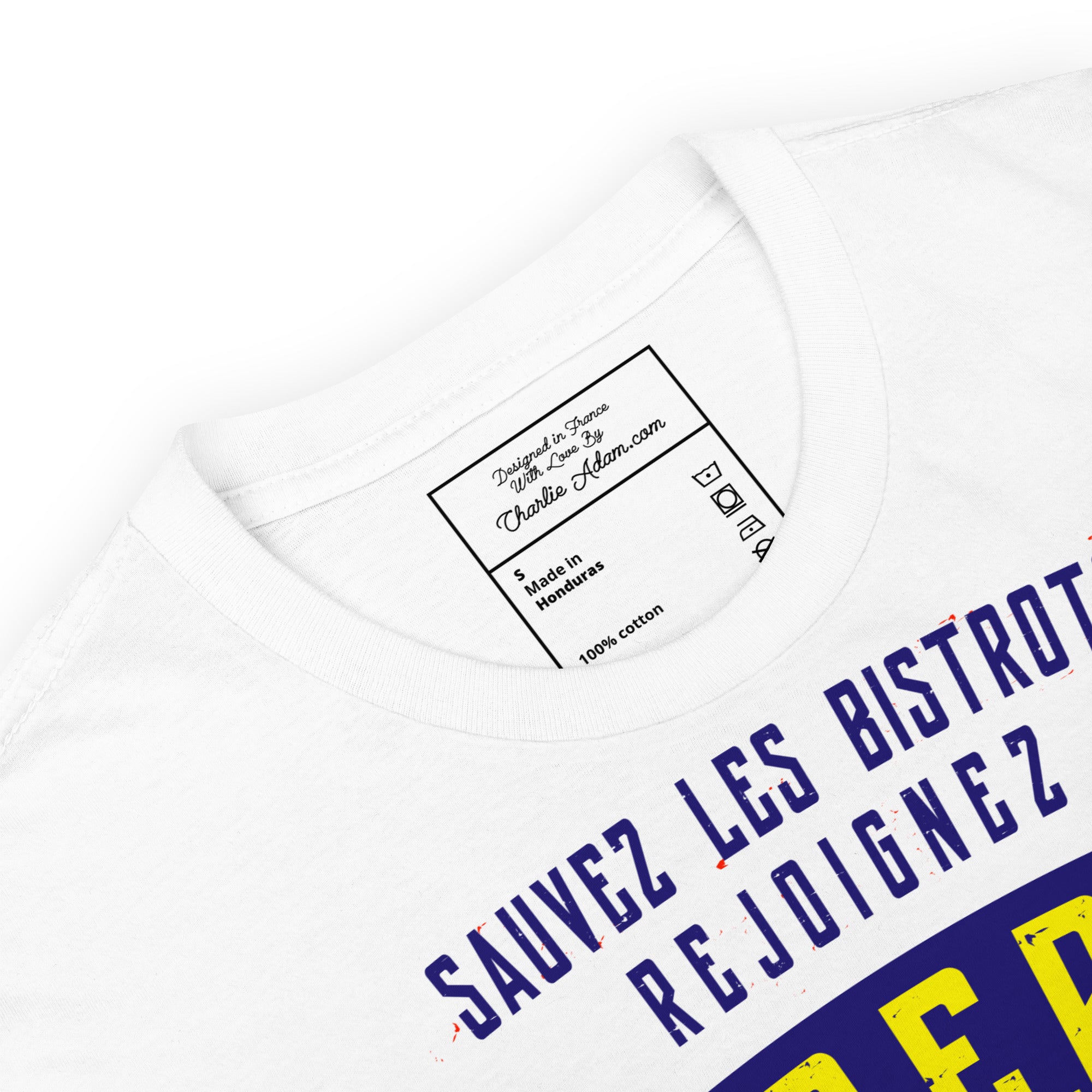 Softstyle Cotton T-Shirt Sauvez les Bistrots, rejoignez l'Apéro on light colors