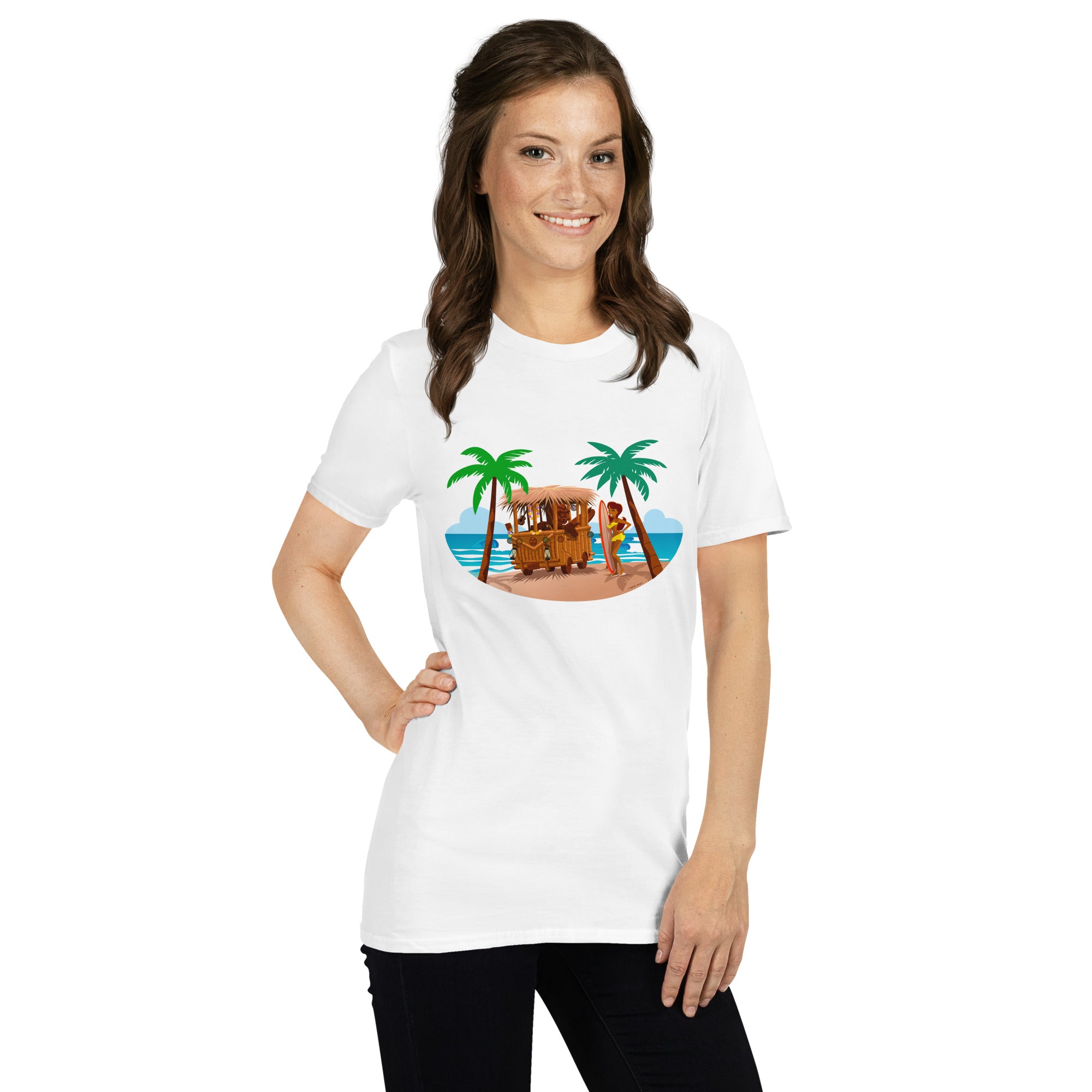 T-shirt softstyle en coton Tiki Kombi